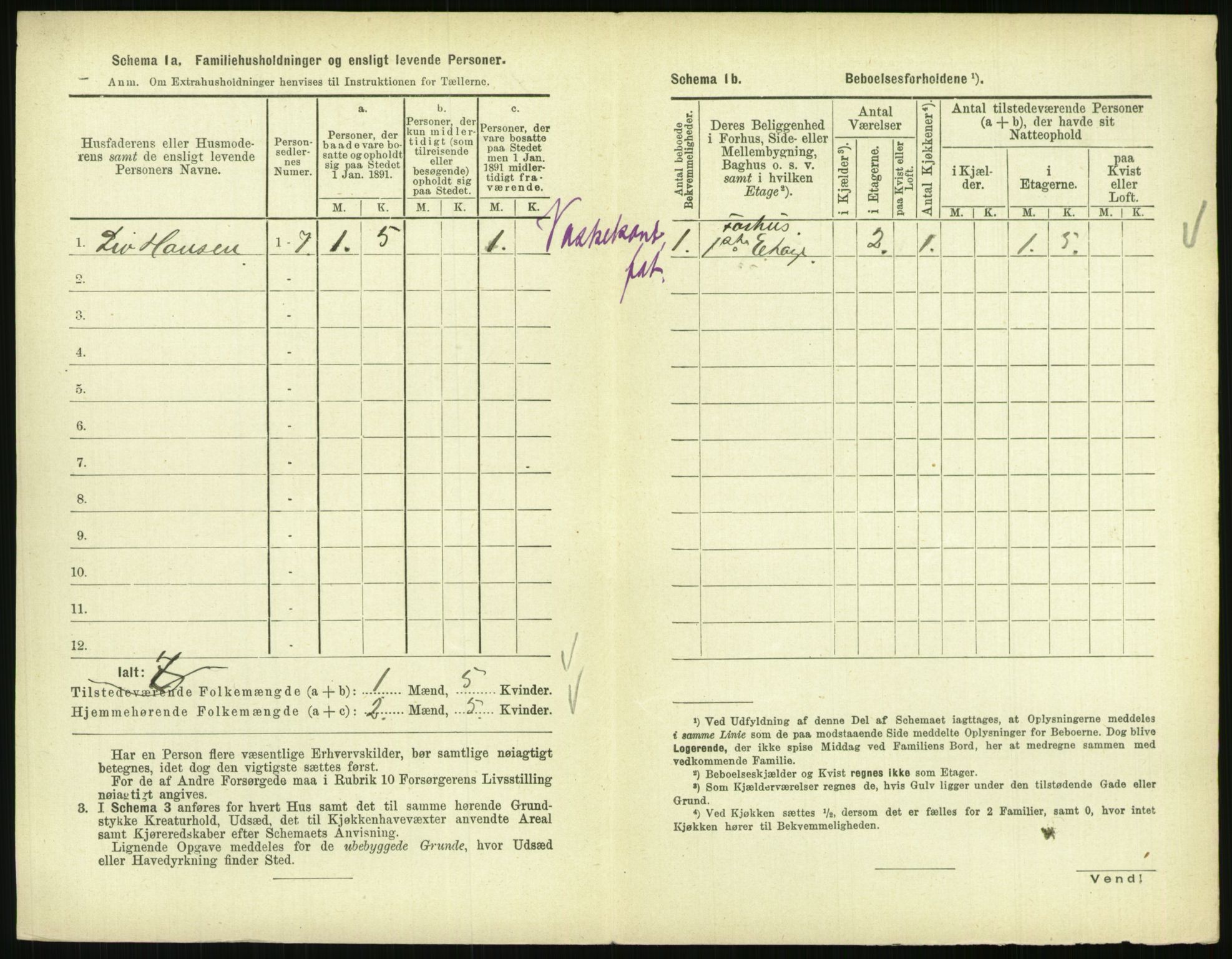 RA, 1891 census for 0801 Kragerø, 1891, p. 1561