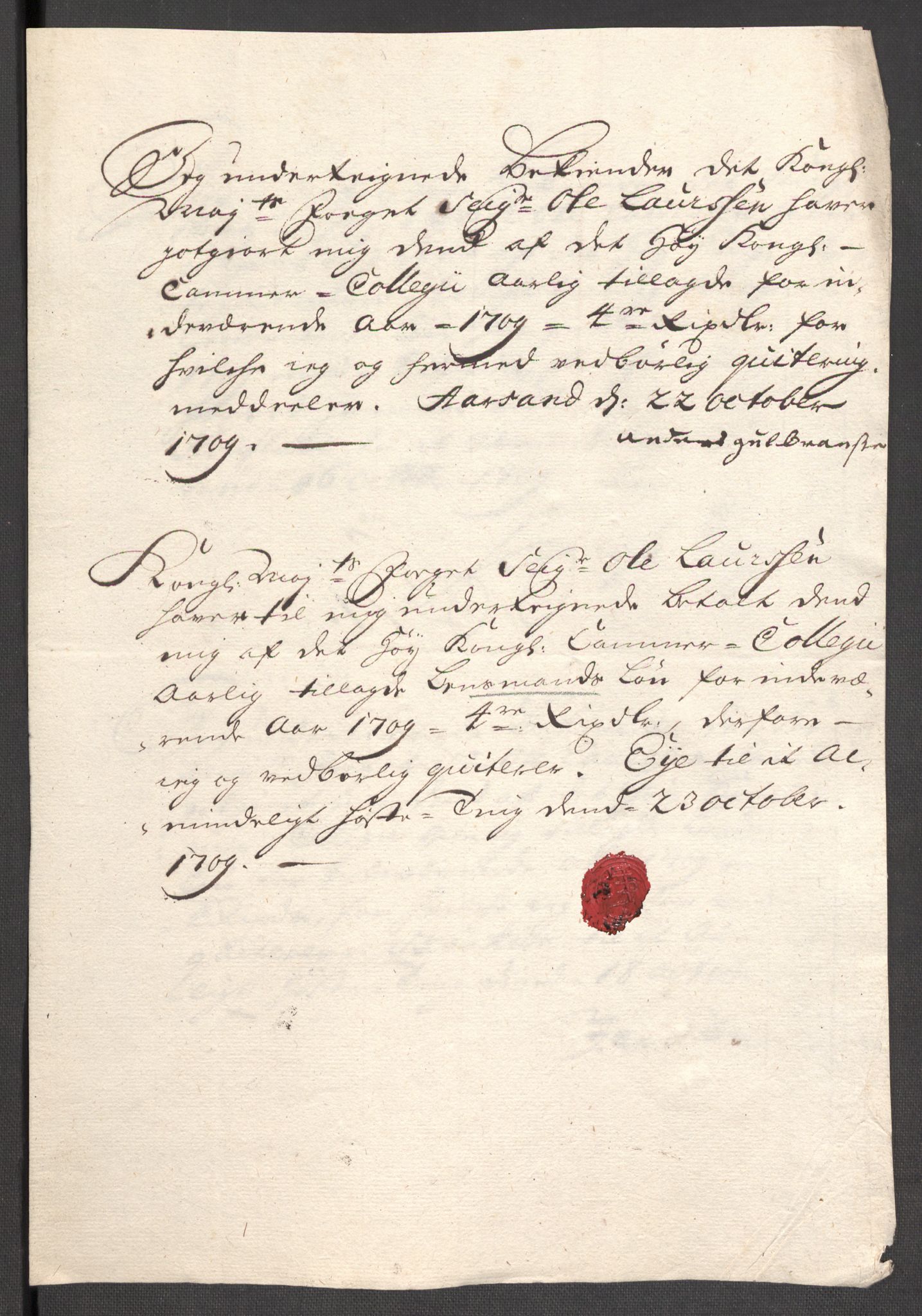 Rentekammeret inntil 1814, Reviderte regnskaper, Fogderegnskap, AV/RA-EA-4092/R48/L2986: Fogderegnskap Sunnhordland og Hardanger, 1709-1710, p. 306