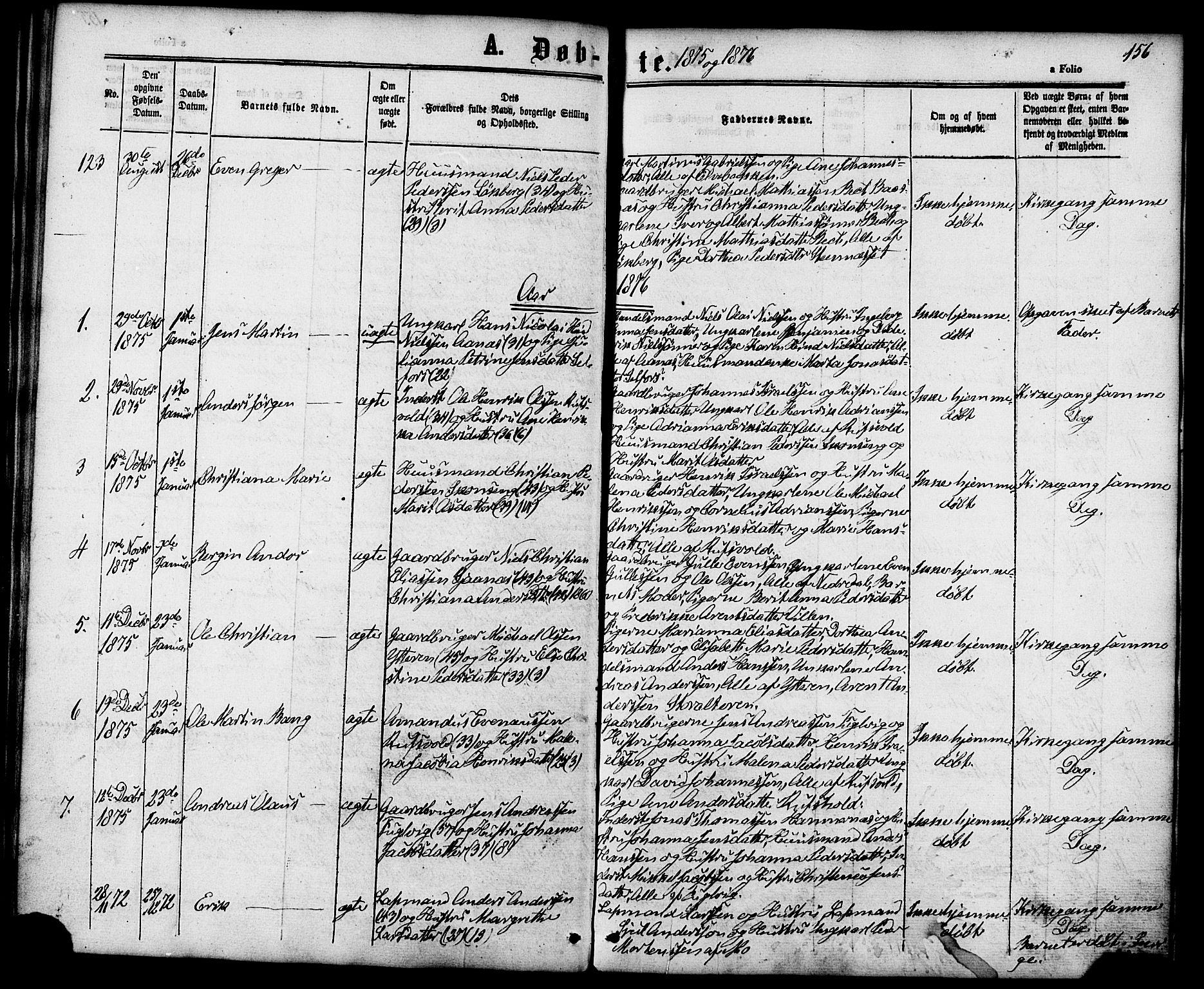 Ministerialprotokoller, klokkerbøker og fødselsregistre - Nordland, SAT/A-1459/827/L0393: Parish register (official) no. 827A05, 1863-1883, p. 156