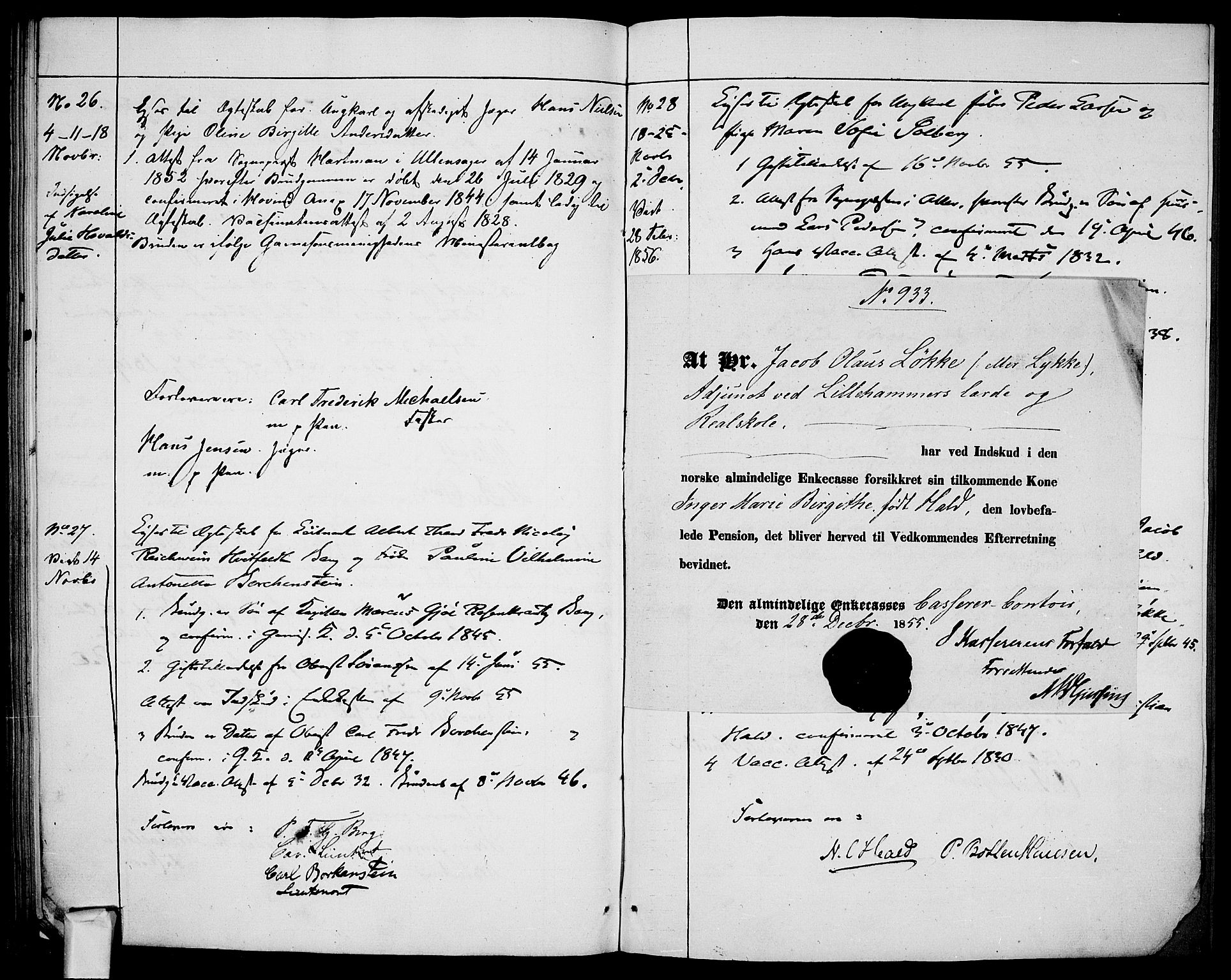 Garnisonsmenigheten Kirkebøker, AV/SAO-A-10846/H/Ha/L0005: Banns register no. I 5, 1844-1856