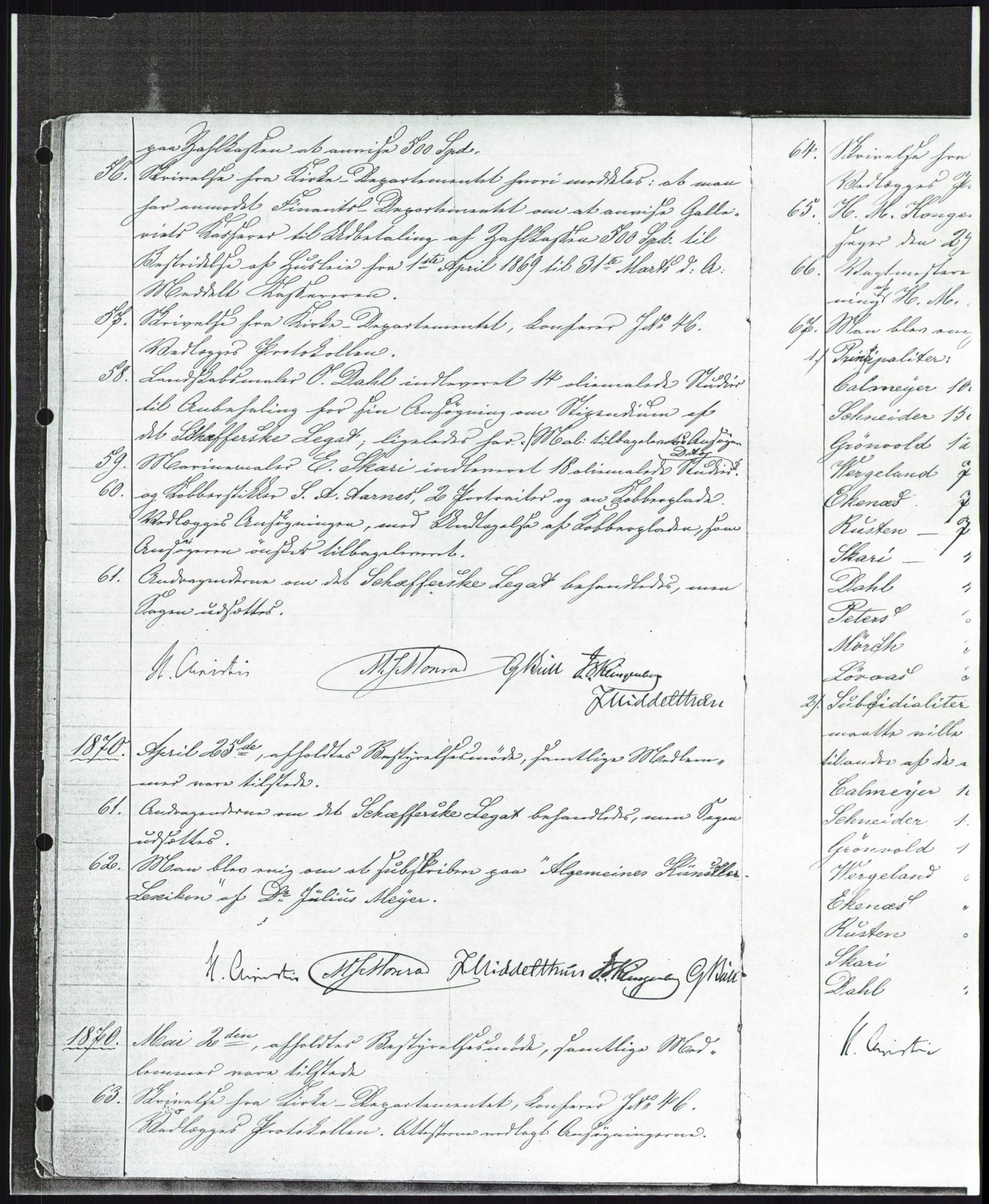 Nasjonalgalleriet, NMFK/NG-1000/A/Aa/L0001: Forhandlingsprotokoll 1869-1877, 1869-1877, p. 11