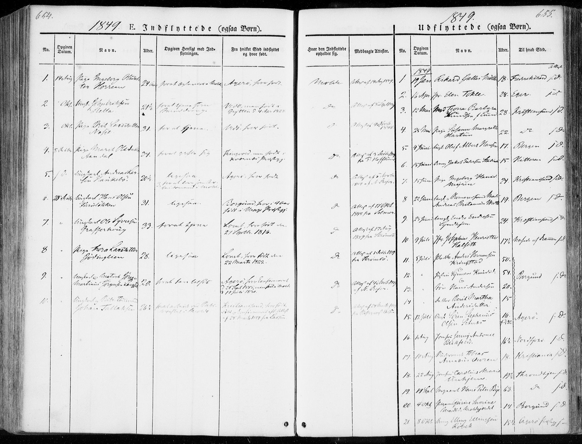 Ministerialprotokoller, klokkerbøker og fødselsregistre - Møre og Romsdal, SAT/A-1454/558/L0689: Parish register (official) no. 558A03, 1843-1872, p. 654-655