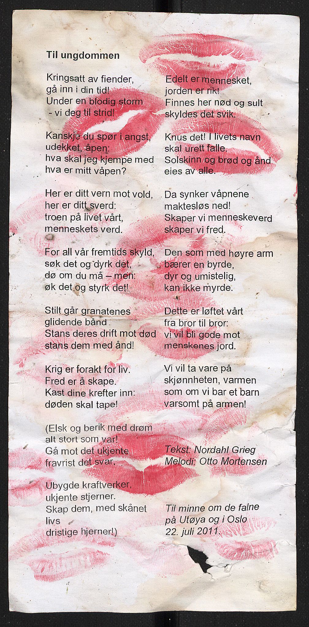 Minnemateriale etter 22.07.2011, RA/S-6313/00/A/L0001: Minnemateriale utvalgt for publisering i forbindelse med ettårsmarkeringen, 2011, p. 539