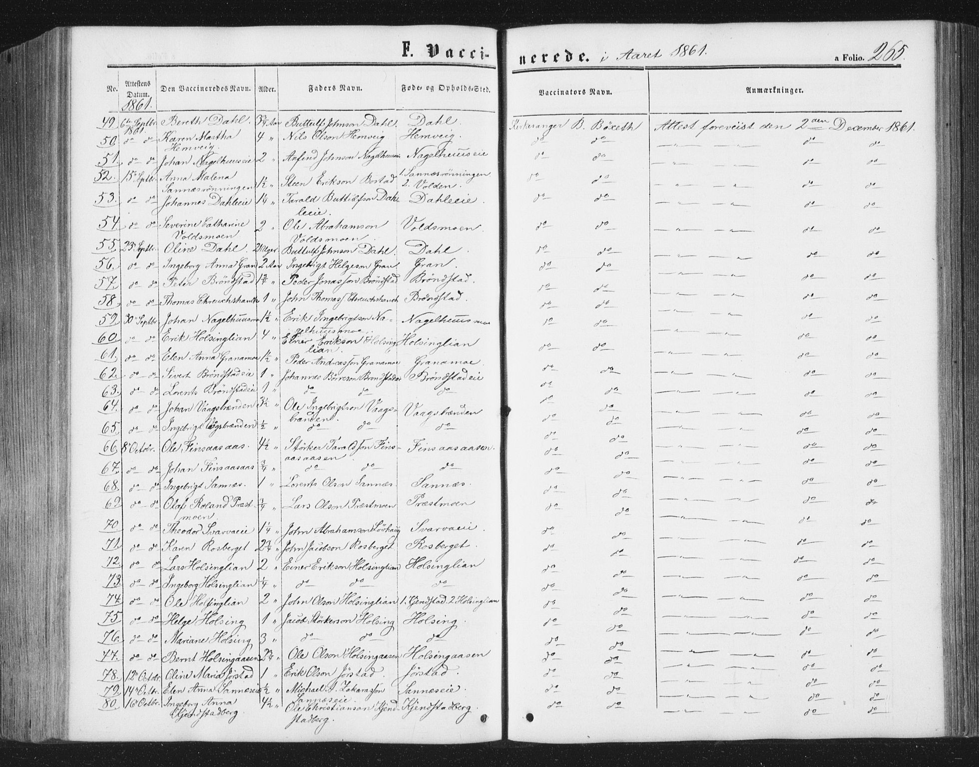 Ministerialprotokoller, klokkerbøker og fødselsregistre - Nord-Trøndelag, SAT/A-1458/749/L0472: Parish register (official) no. 749A06, 1857-1873, p. 265