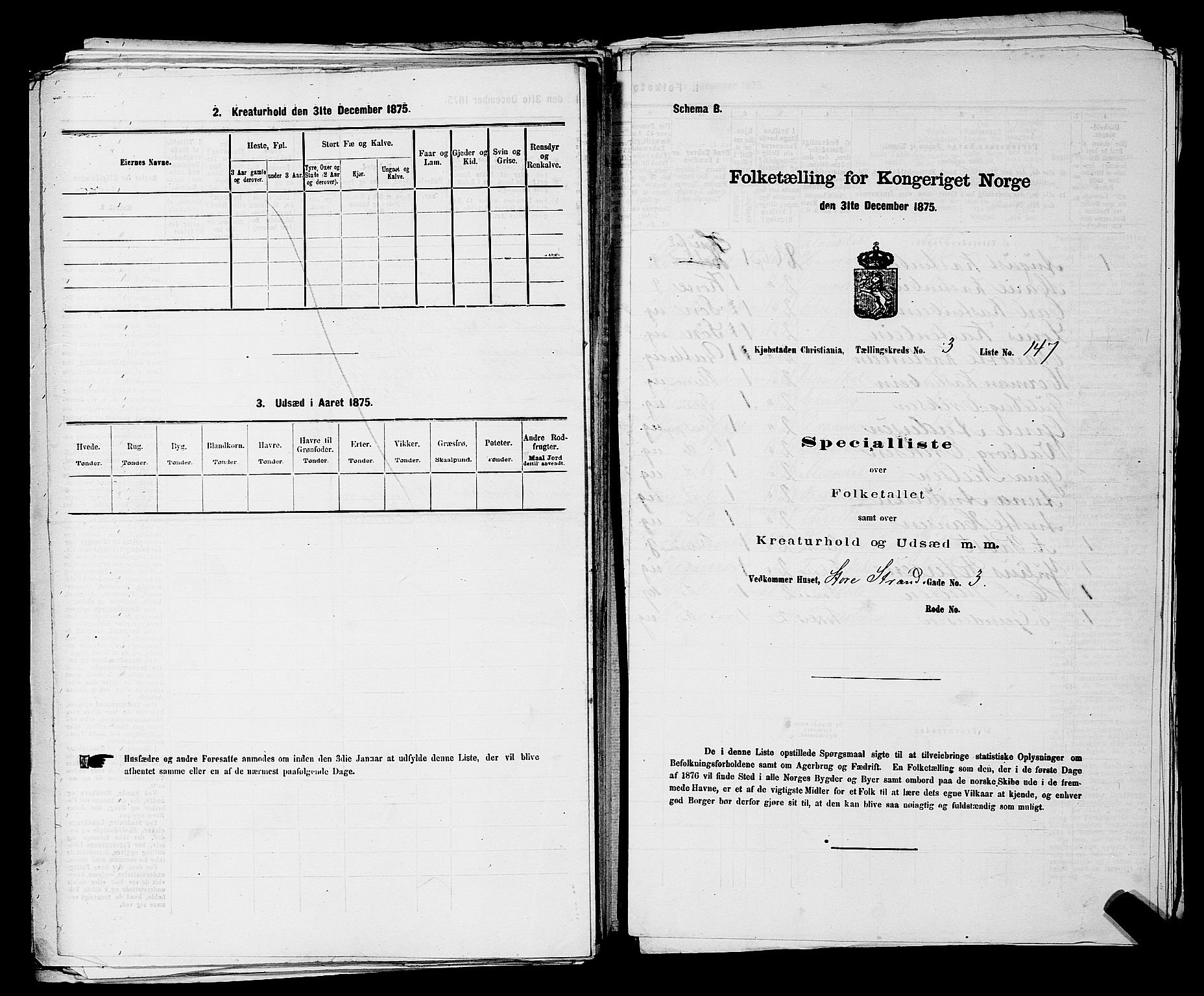 RA, 1875 census for 0301 Kristiania, 1875, p. 466