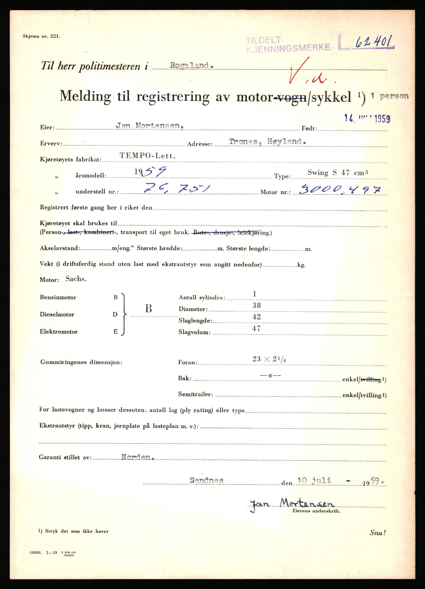 Stavanger trafikkstasjon, AV/SAST-A-101942/0/F/L0062: L-62000 - L-62699, 1930-1971, p. 1363