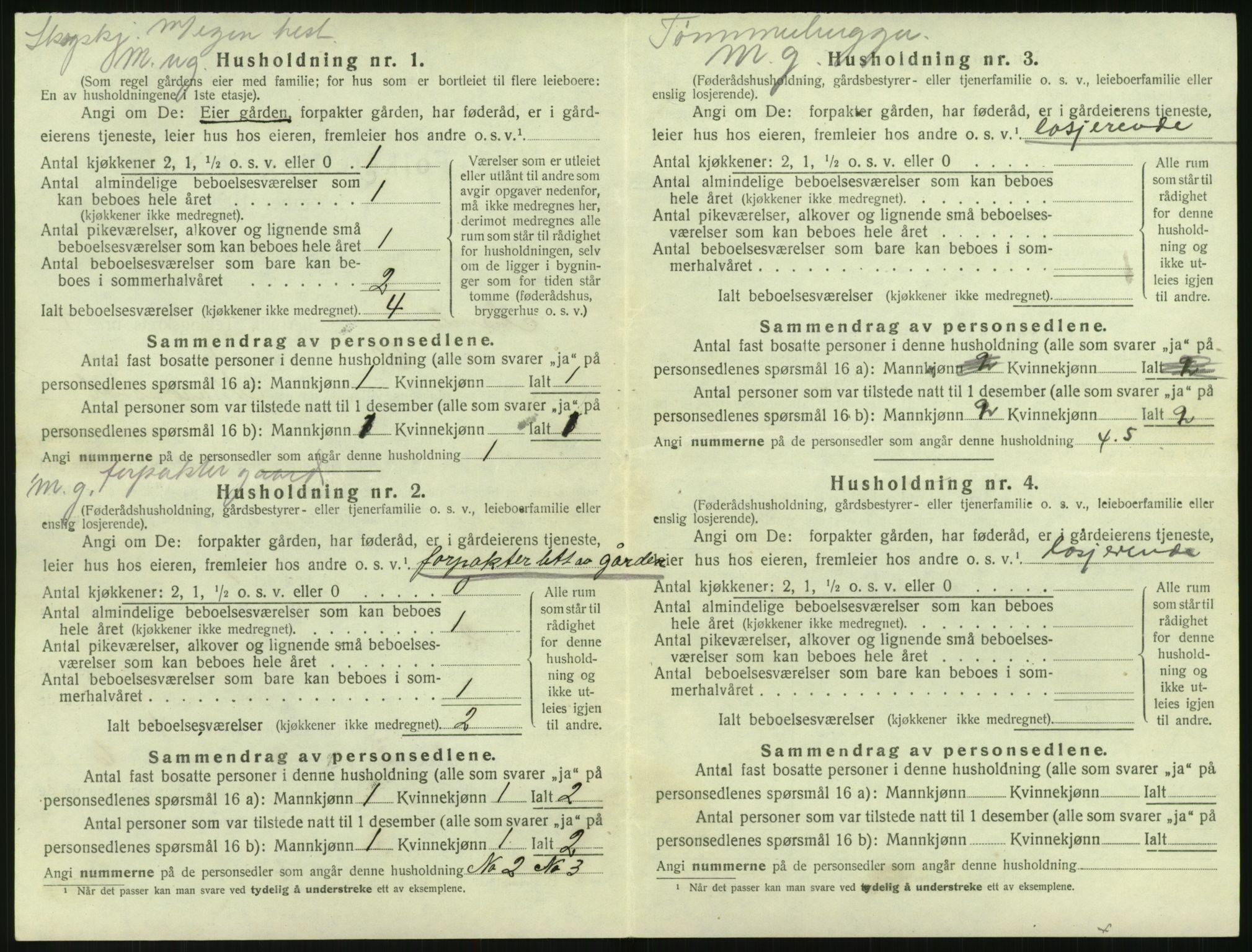 SAK, 1920 census for Åmli, 1920, p. 554