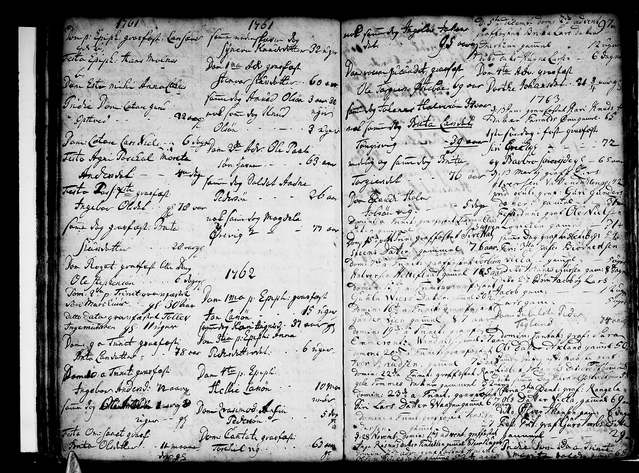 Skånevik sokneprestembete, SAB/A-77801/H/Haa: Parish register (official) no. A 1, 1745-1789, p. 97