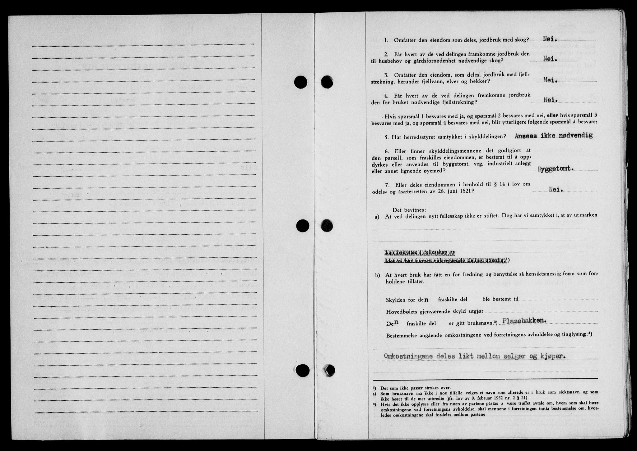 Lofoten sorenskriveri, SAT/A-0017/1/2/2C/L0020a: Mortgage book no. 20a, 1948-1949, Diary no: : 100/1949