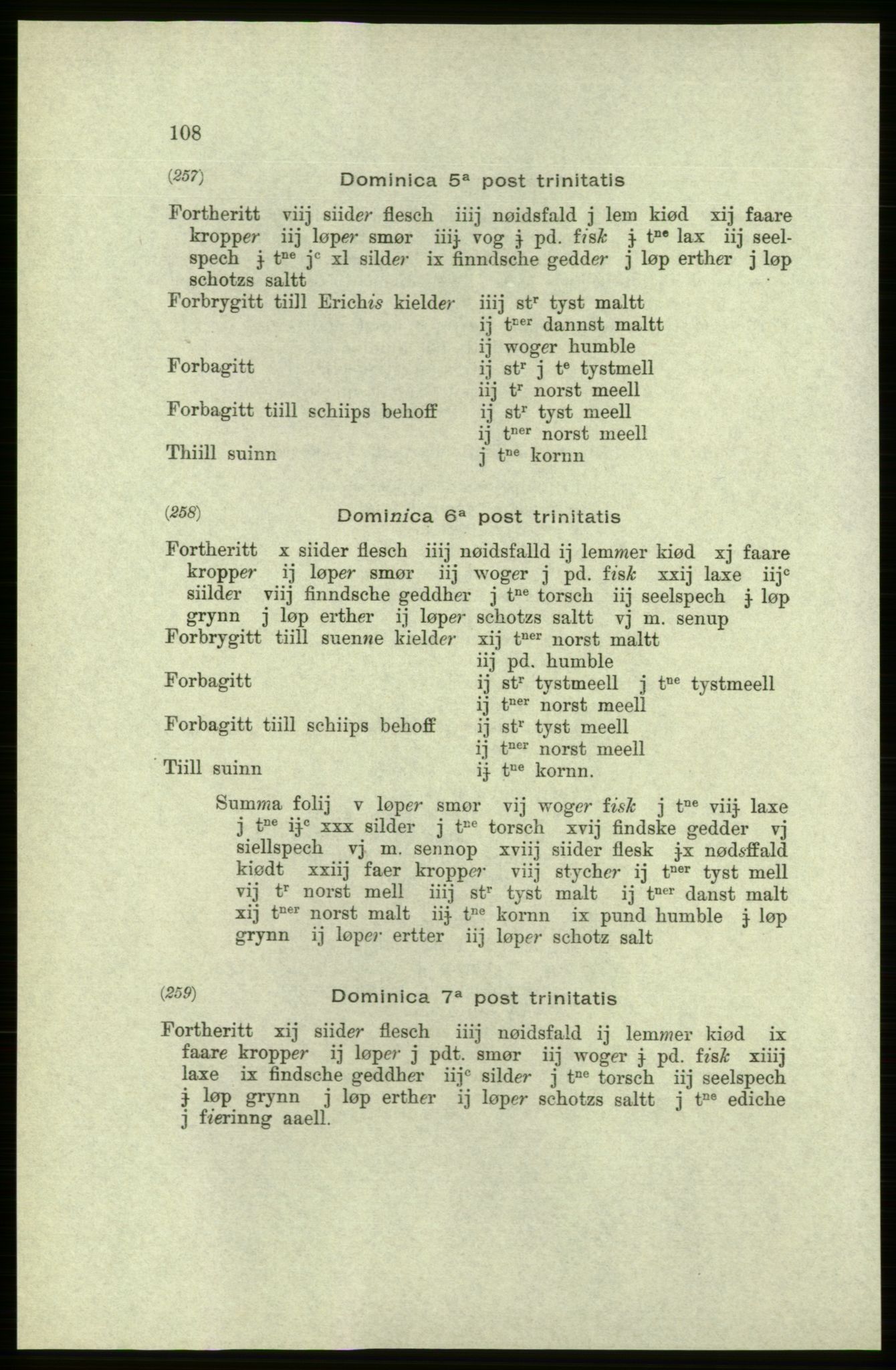 Publikasjoner utgitt av Arkivverket, PUBL/PUBL-001/C/0005: Bind 5: Rekneskap for Bergenhus len 1566-1567: B. Utgift C. Dei nordlandske lena og Finnmark D. Ekstrakt, 1566-1567, p. 108