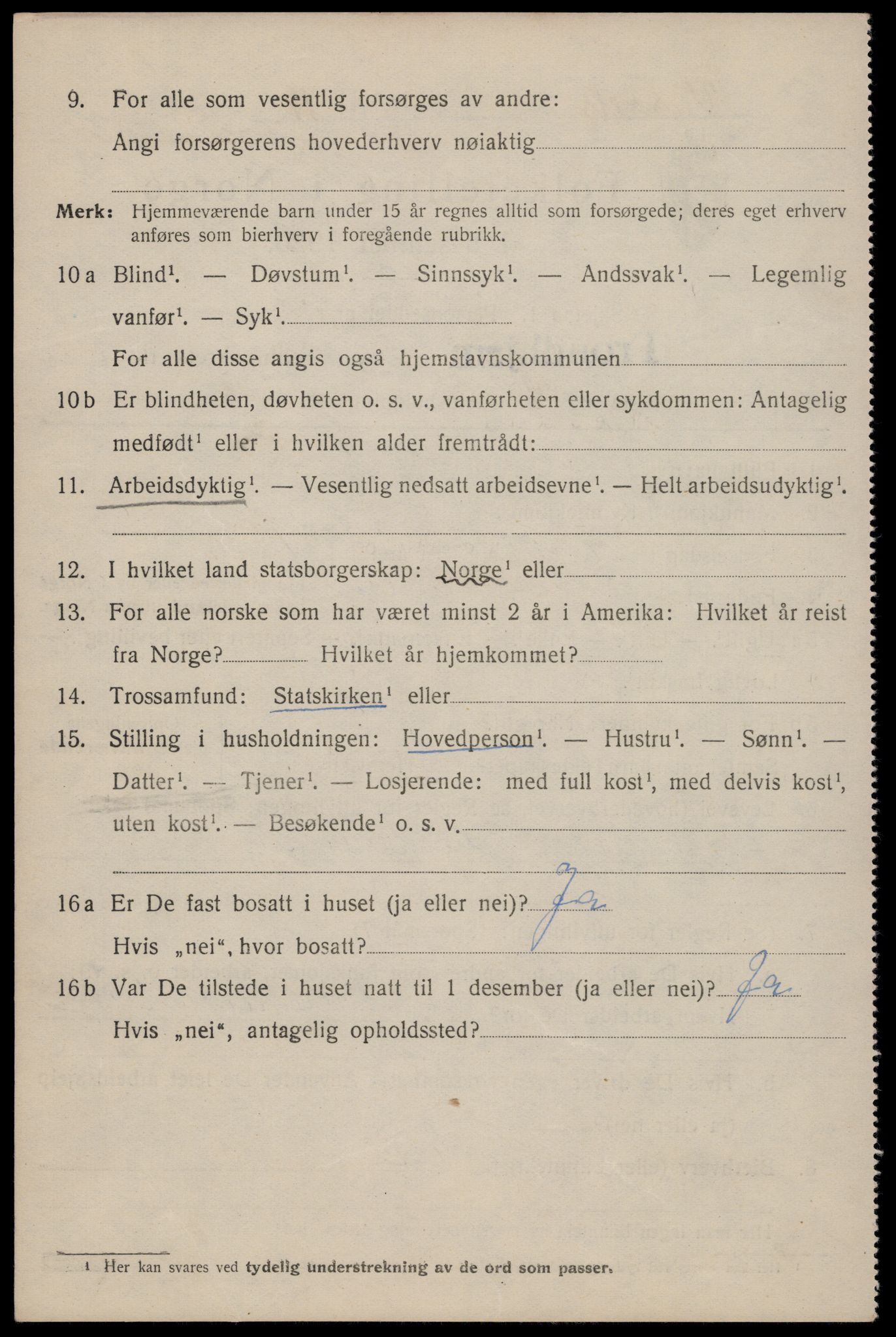 SAT, 1920 census for Trondheim, 1920, p. 132689