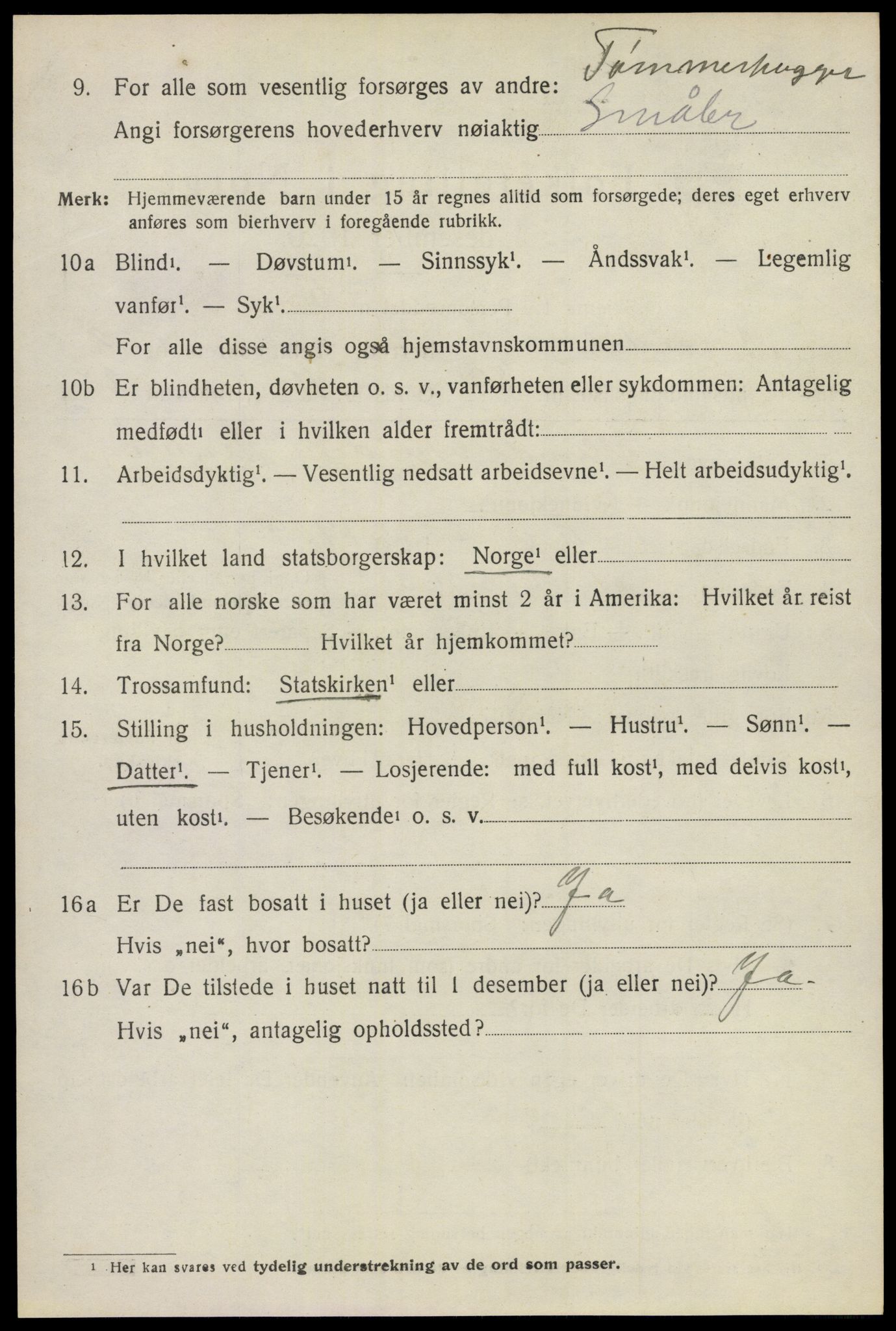 SAO, 1920 census for Nittedal, 1920, p. 2769