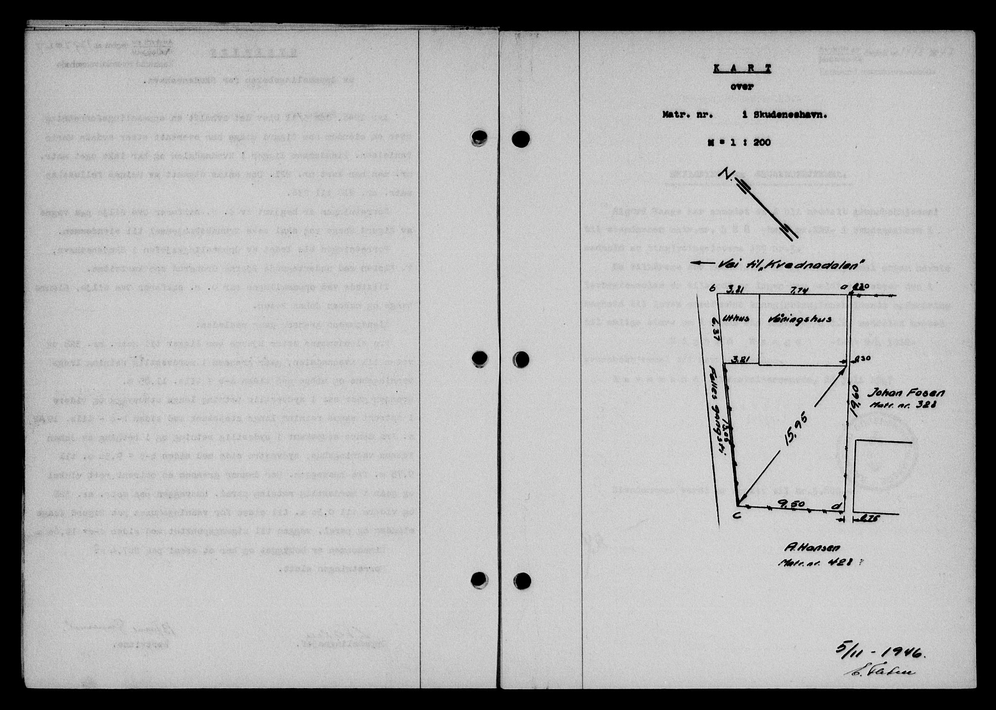 Karmsund sorenskriveri, SAST/A-100311/01/II/IIB/L0090: Mortgage book no. 70A, 1947-1947, Diary no: : 1797/1947