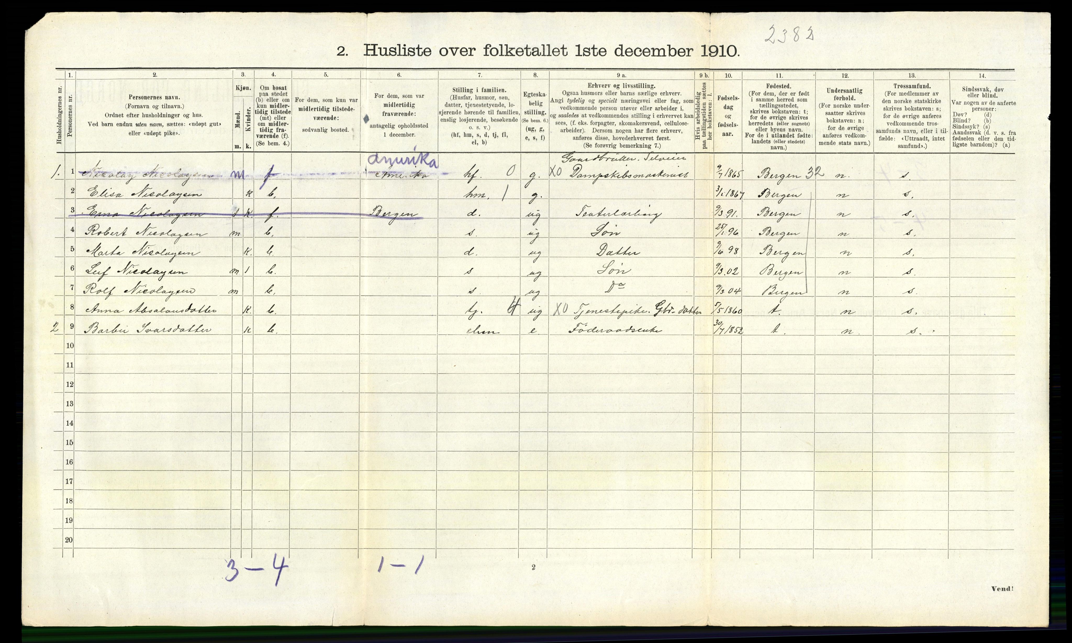 RA, 1910 census for Manger, 1910, p. 336