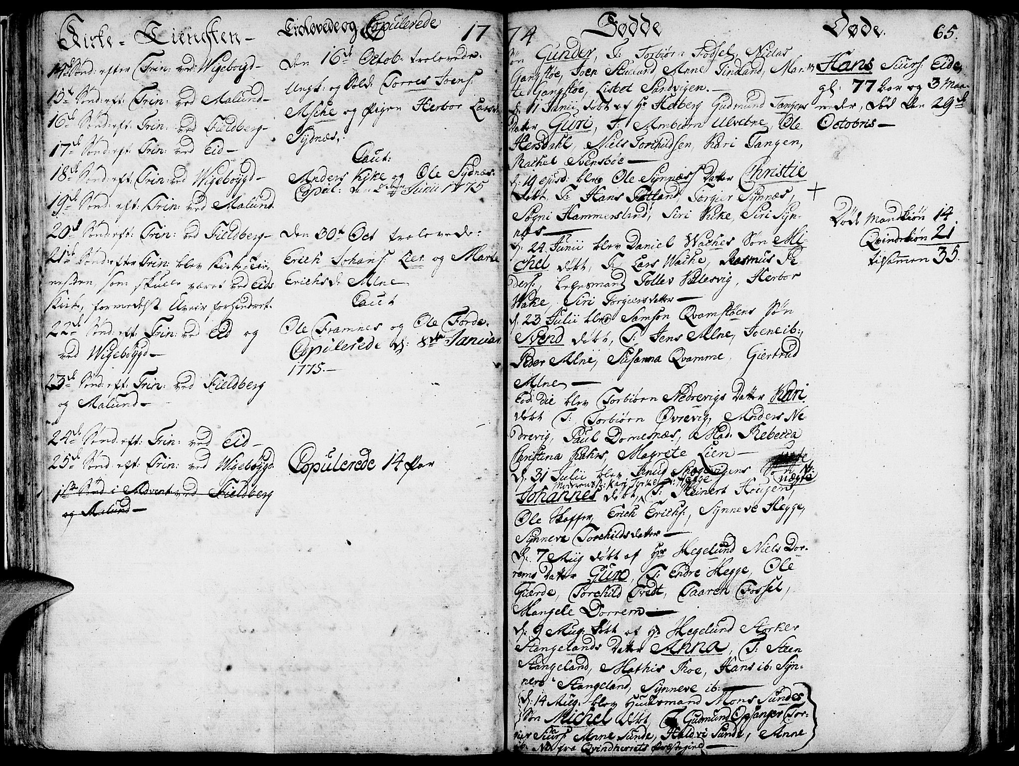 Fjelberg sokneprestembete, AV/SAB-A-75201/H/Haa: Parish register (official) no. A 2, 1760-1788, p. 65