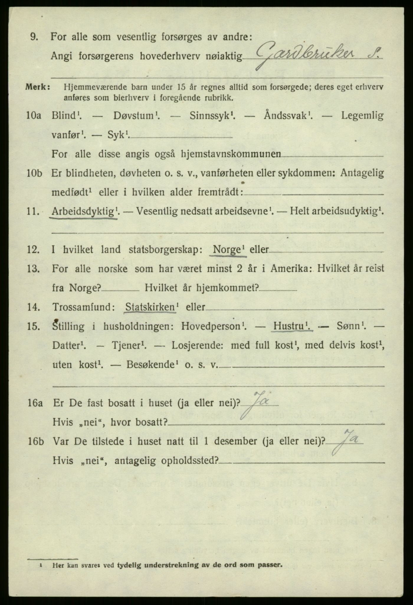 SAB, 1920 census for Eid, 1920, p. 1147