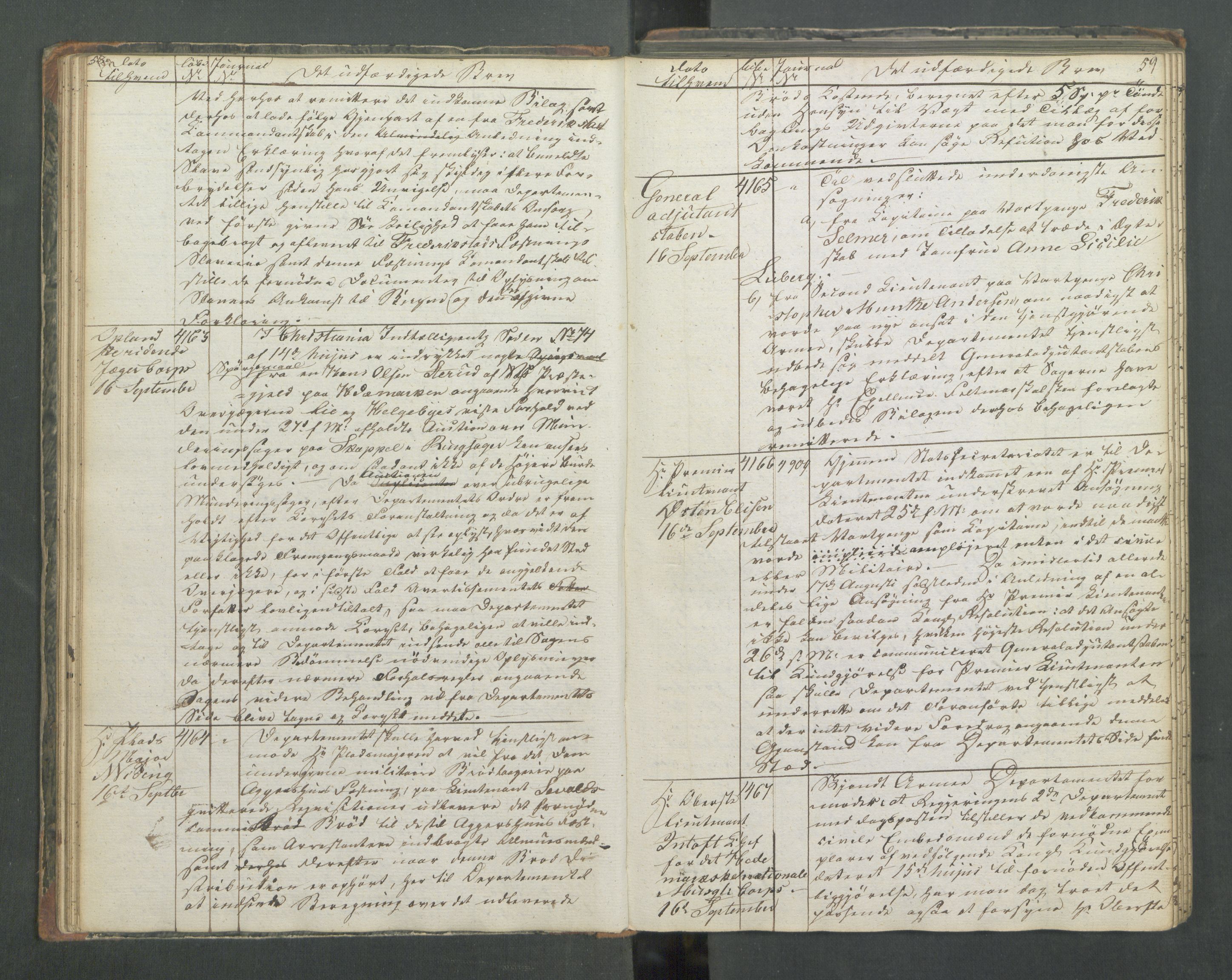 Armédepartementet, AV/RA-RAFA-3493/B/Ba/L0013: 6. Departements Kopibog, 1818, p. 58-59