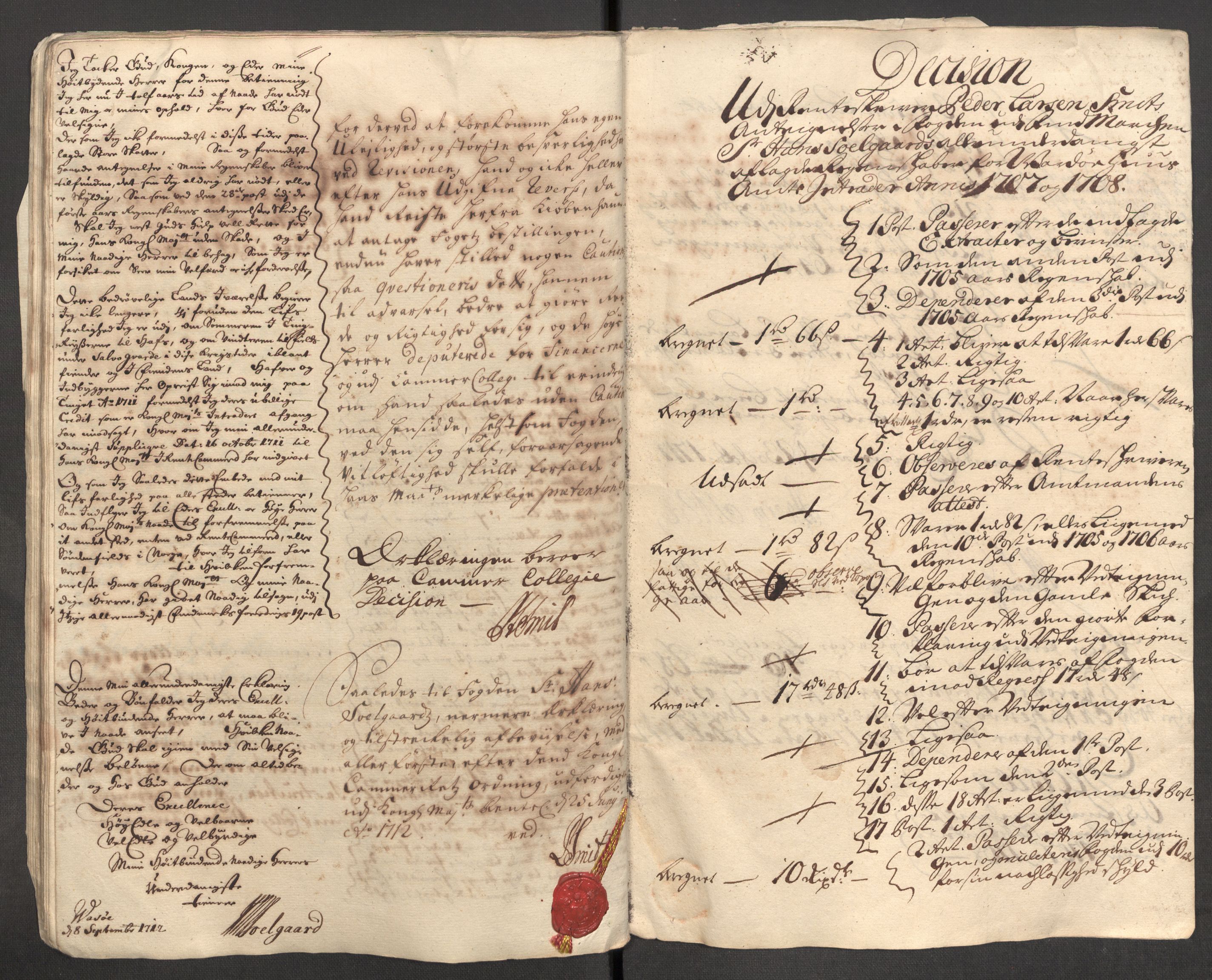 Rentekammeret inntil 1814, Reviderte regnskaper, Fogderegnskap, AV/RA-EA-4092/R69/L4854: Fogderegnskap Finnmark/Vardøhus, 1707-1708, p. 271