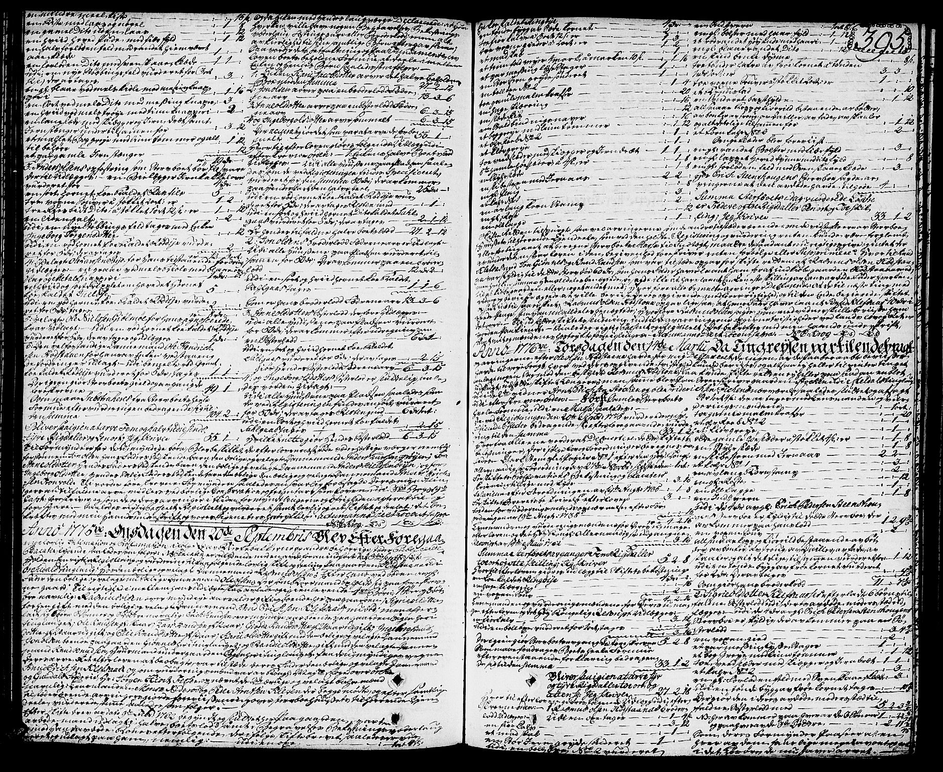 Orkdal sorenskriveri, SAT/A-4169/1/3/3Aa/L0007: Skifteprotokoller, 1767-1782, p. 394b-395a