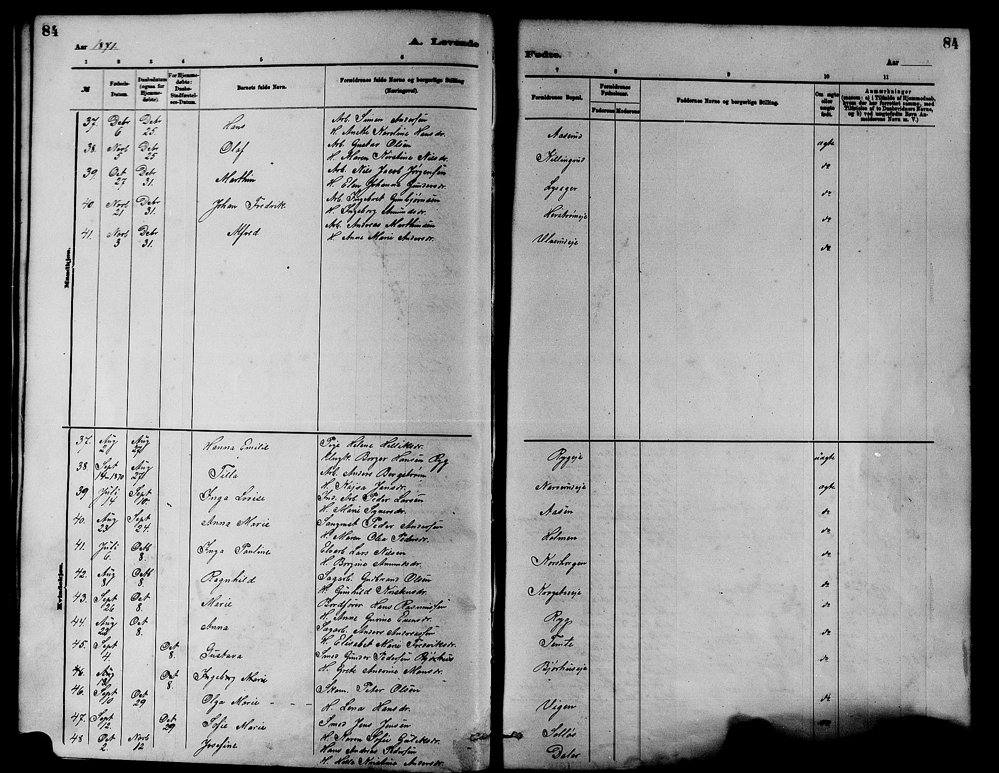 Nedre Eiker kirkebøker, SAKO/A-612/F/Fa/L0001: Parish register (official) no. 1, 1853-1877, p. 84