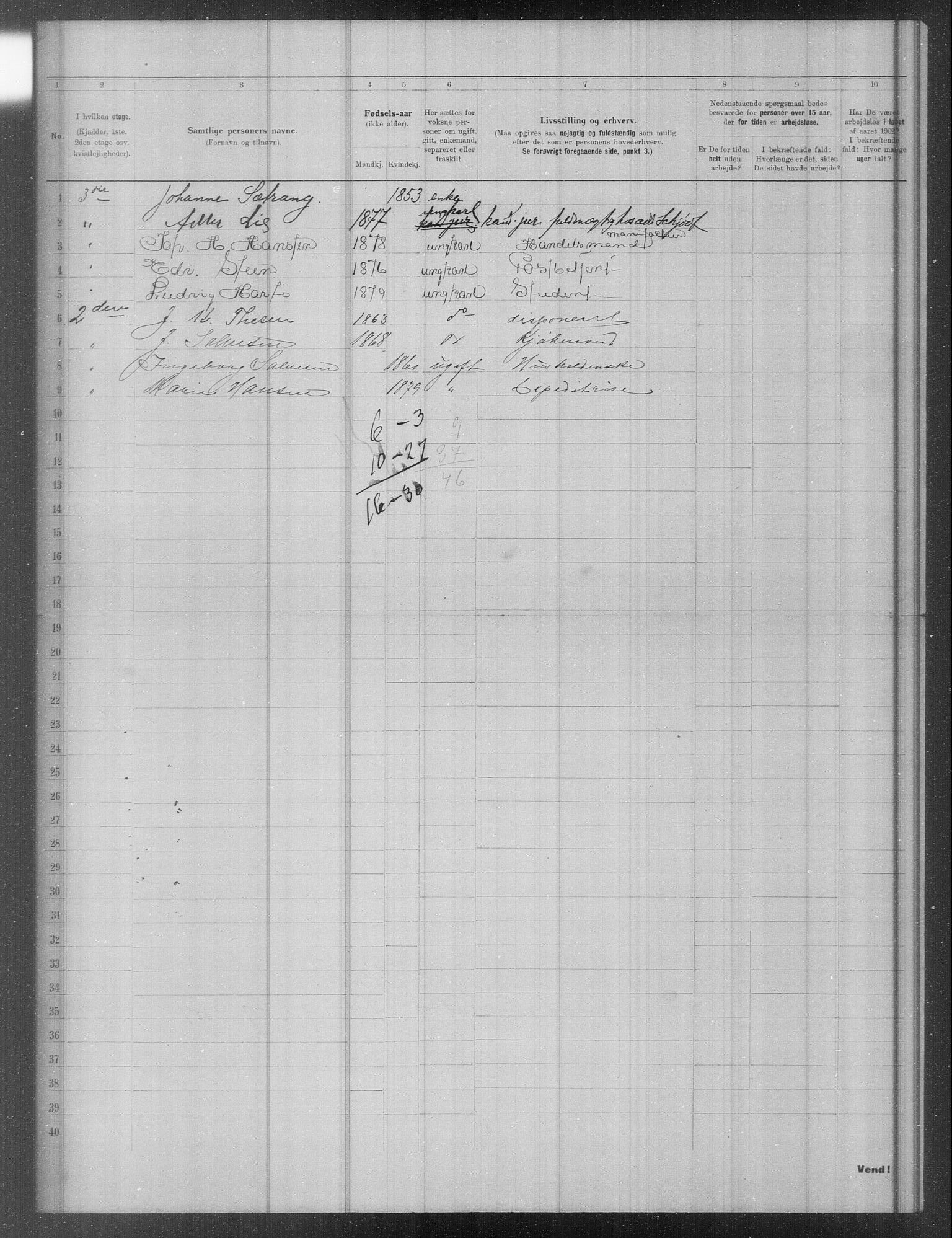 OBA, Municipal Census 1902 for Kristiania, 1902, p. 17314