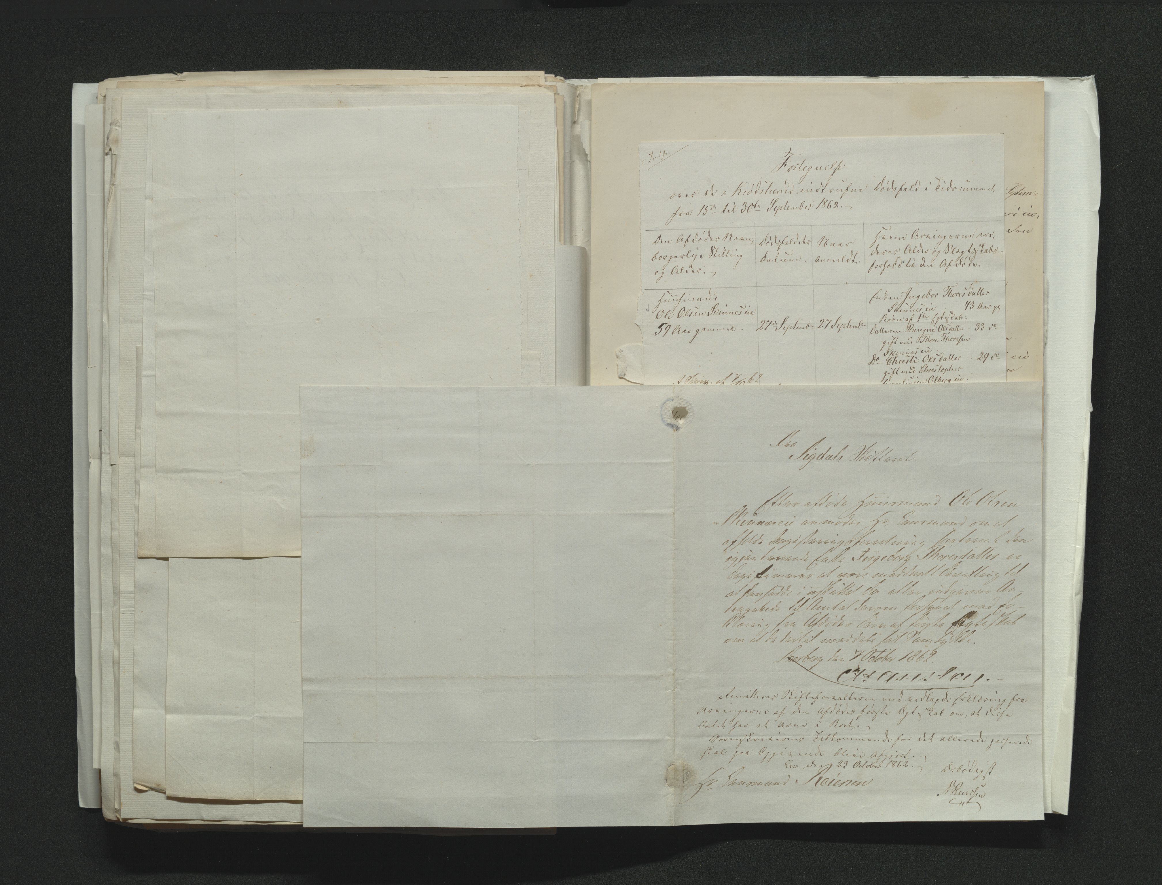 Eiker, Modum og Sigdal sorenskriveri, AV/SAKO-A-123/H/Ha/Hab/L0011: Dødsfallsmeldinger, 1862-1865, p. 146