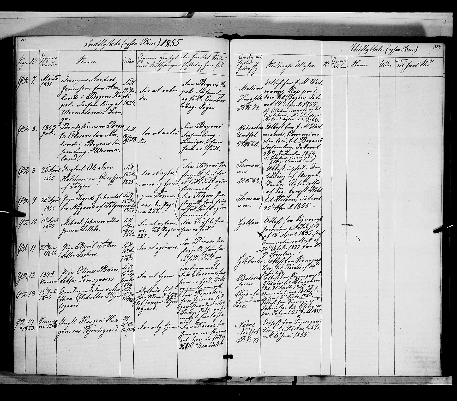 Rendalen prestekontor, AV/SAH-PREST-054/H/Ha/Haa/L0005: Parish register (official) no. 5, 1853-1866, p. 314