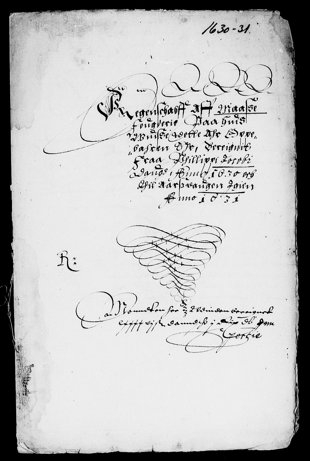 Rentekammeret inntil 1814, Reviderte regnskaper, Lensregnskaper, AV/RA-EA-5023/R/Rb/Rba/L0101: Akershus len, 1630-1631