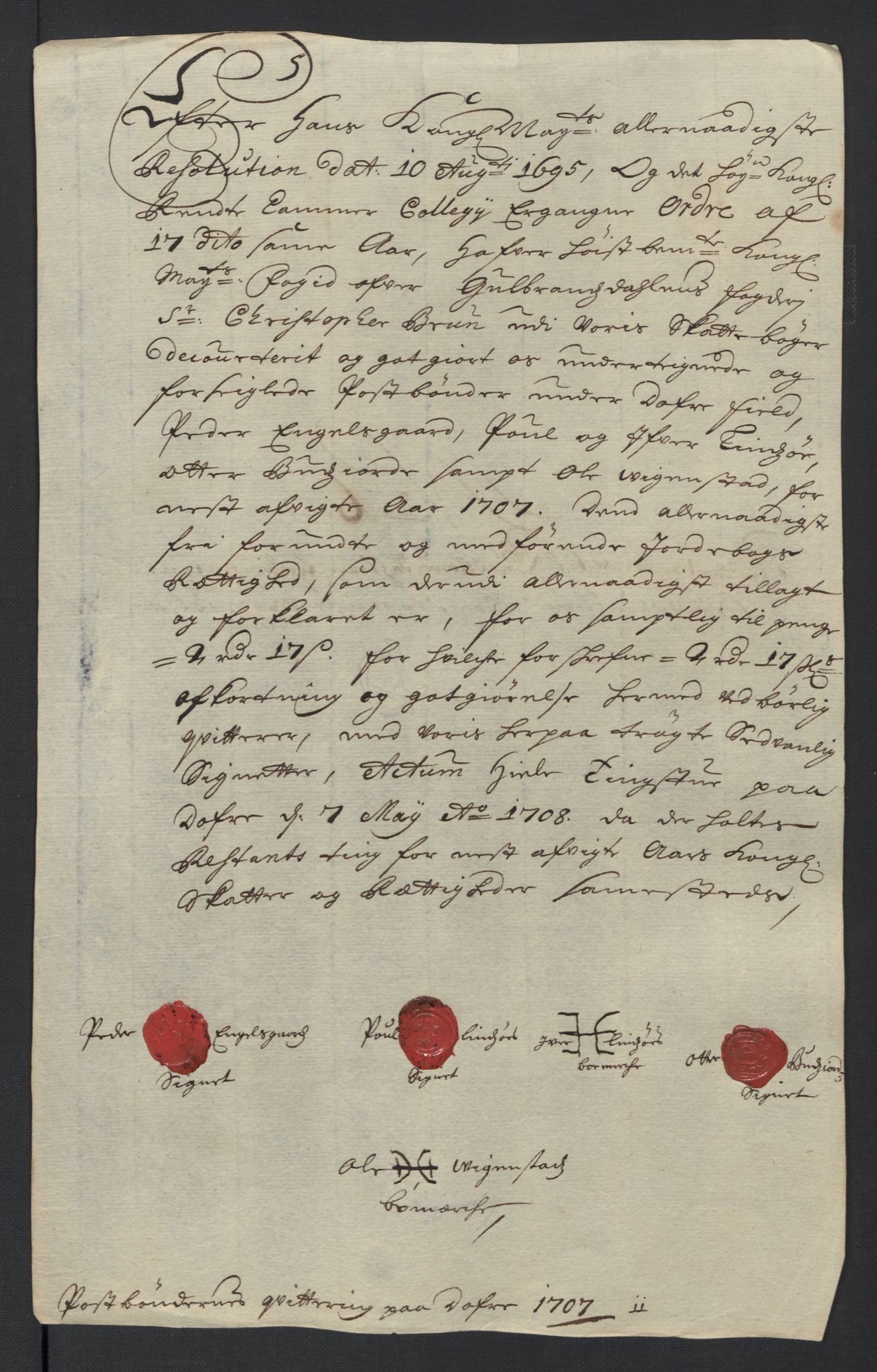 Rentekammeret inntil 1814, Reviderte regnskaper, Fogderegnskap, RA/EA-4092/R17/L1178: Fogderegnskap Gudbrandsdal, 1705-1707, p. 332