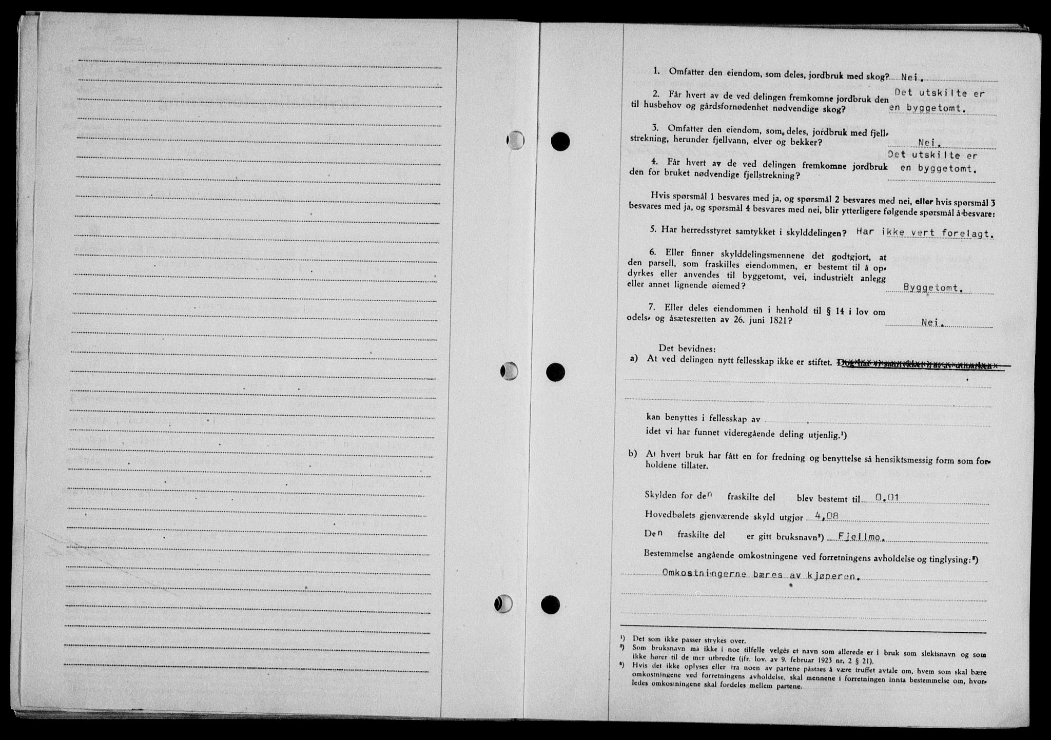 Lofoten sorenskriveri, SAT/A-0017/1/2/2C/L0016a: Mortgage book no. 16a, 1947-1947, Diary no: : 844/1947