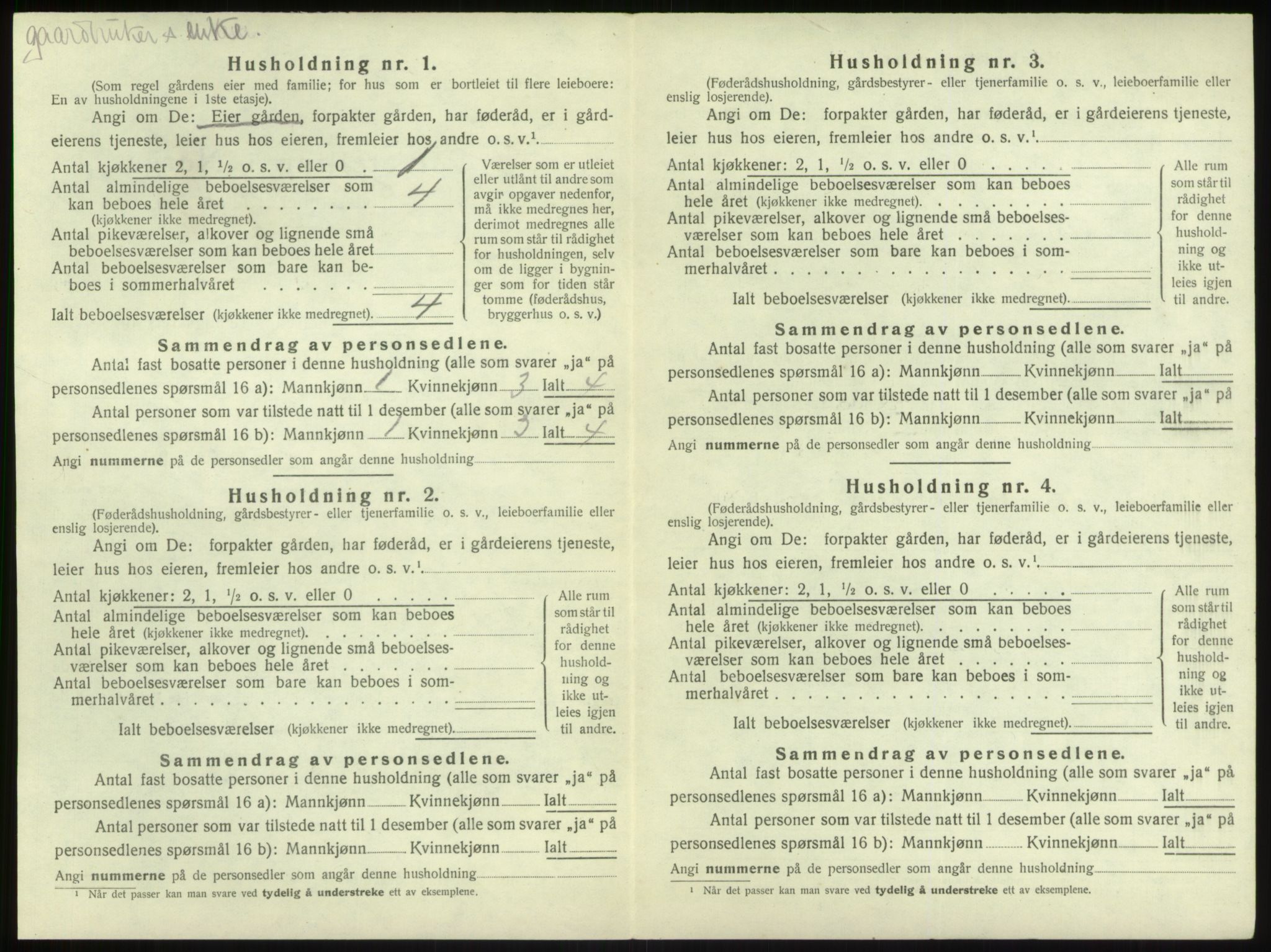 SAB, 1920 census for Kyrkjebø, 1920, p. 407