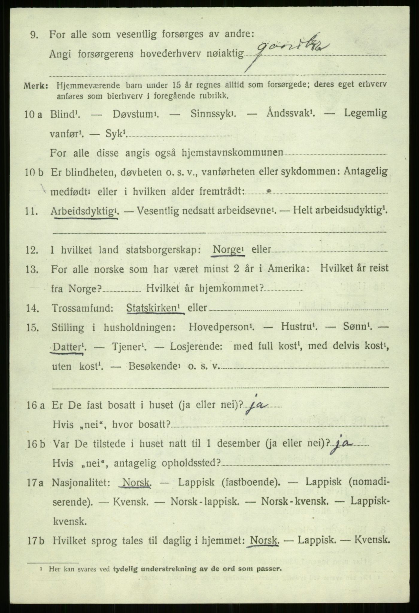 SATØ, 1920 census for Bjarkøy, 1920, p. 4004