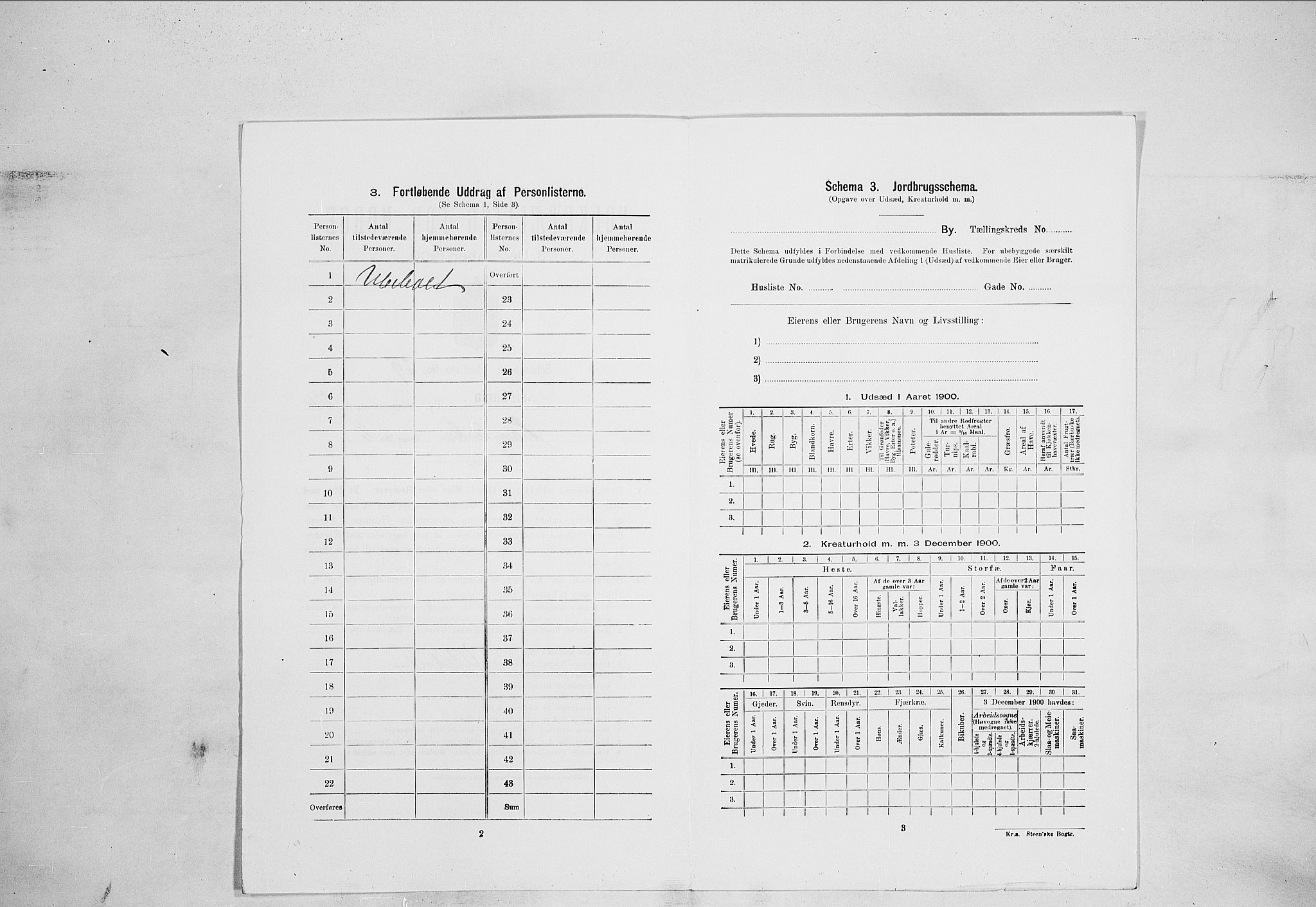 SAO, 1900 census for Kristiania, 1900, p. 51920