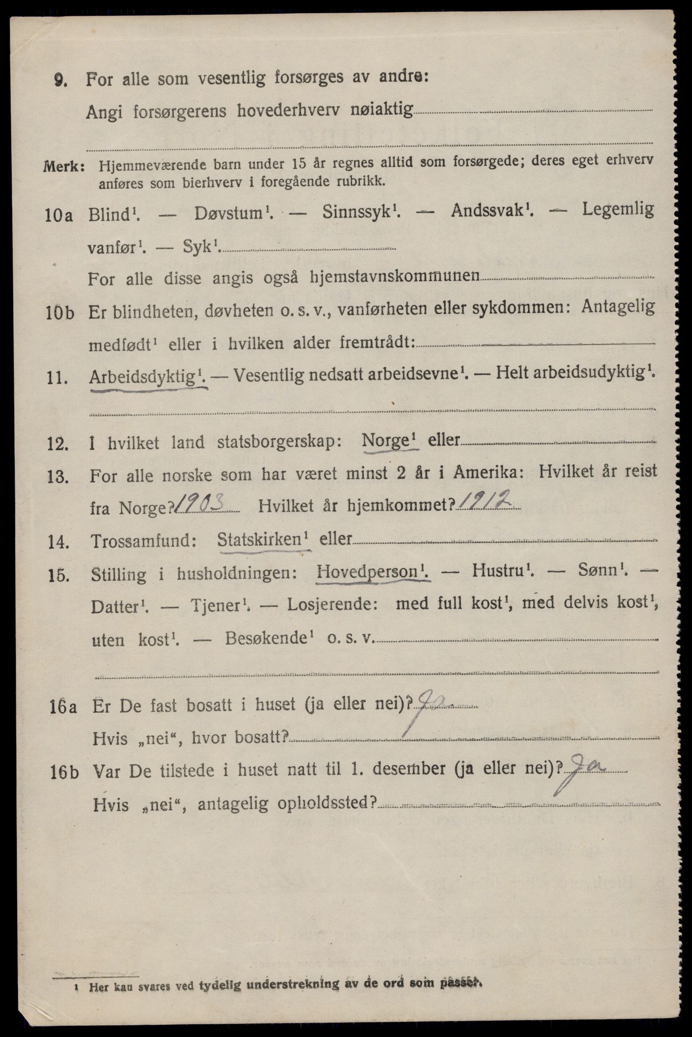 SAST, 1920 census for Skudenes, 1920, p. 1531