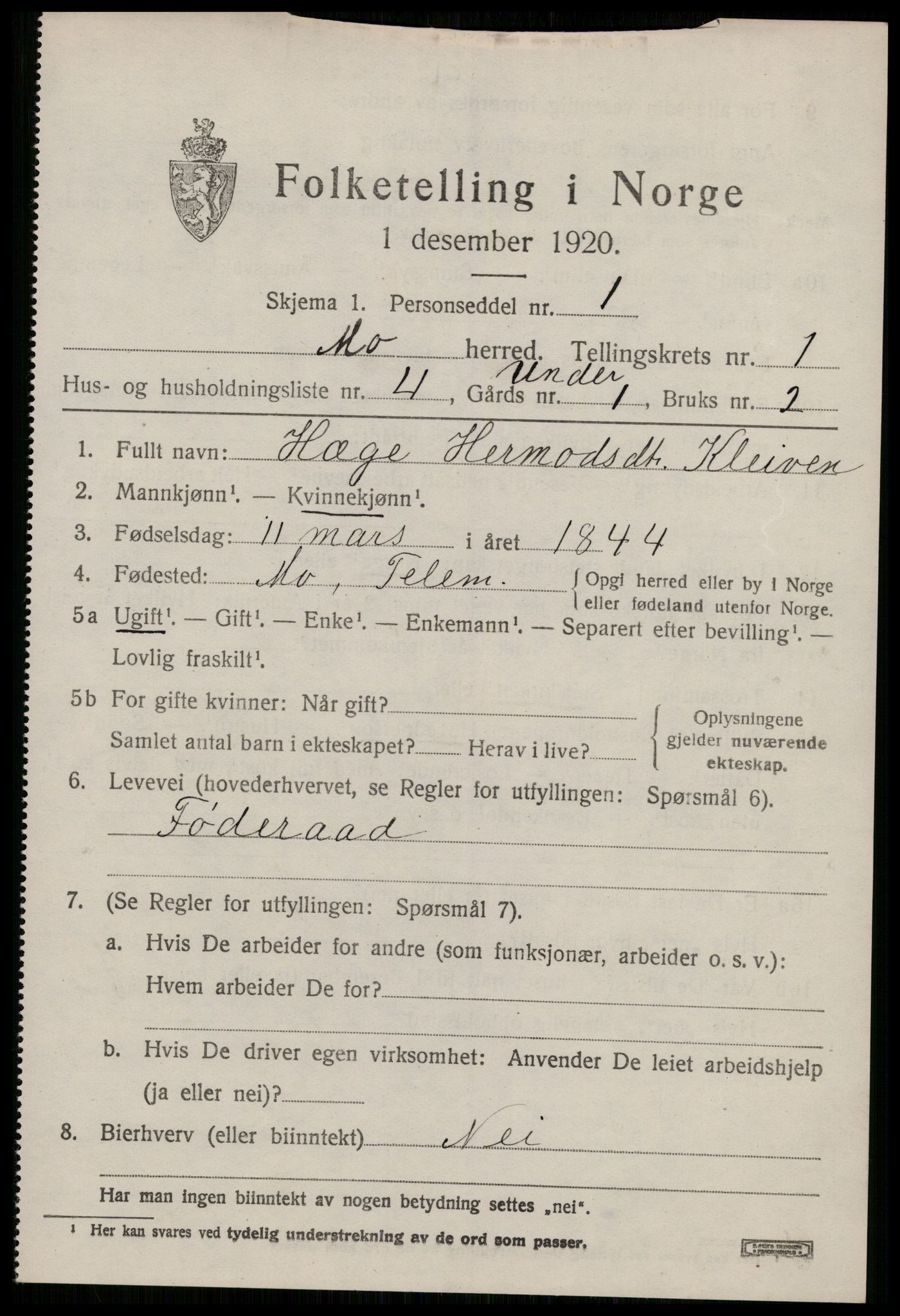 SAKO, 1920 census for Mo, 1920, p. 746