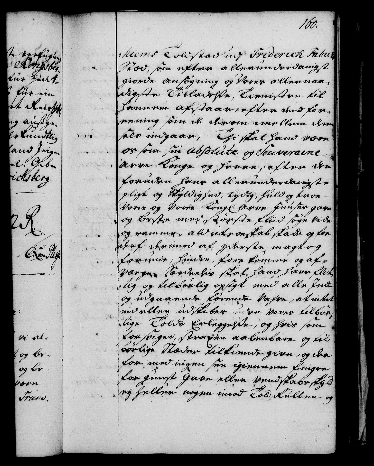 Rentekammeret, Kammerkanselliet, RA/EA-3111/G/Gg/Gge/L0002: Norsk bestallingsprotokoll med register (merket RK 53.26), 1730-1744, p. 160