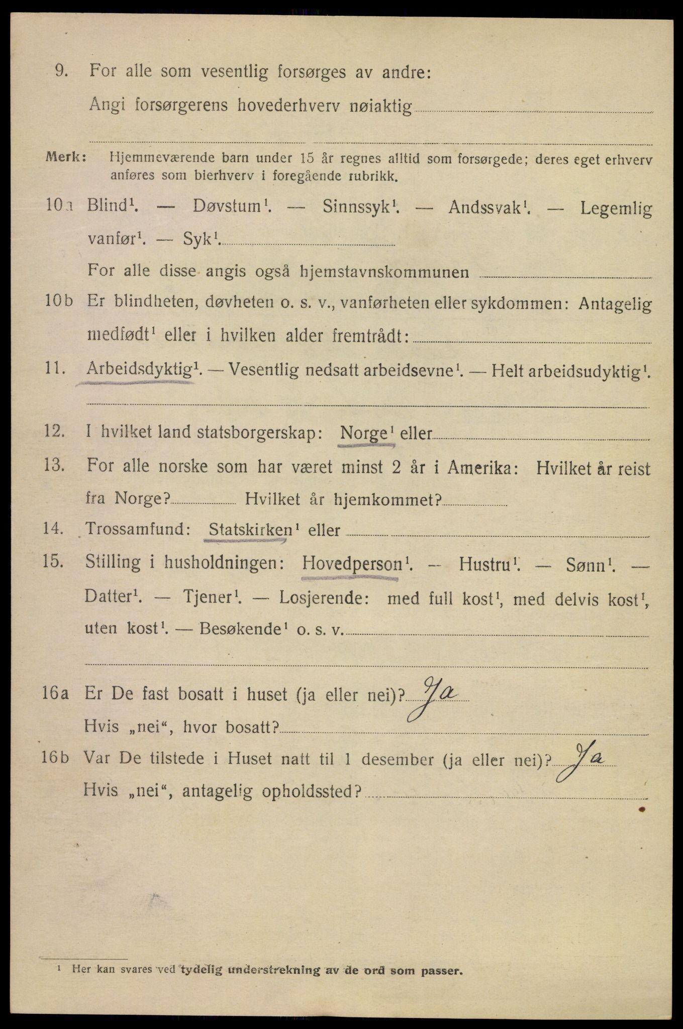 SAKO, 1920 census for Kragerø, 1920, p. 13108