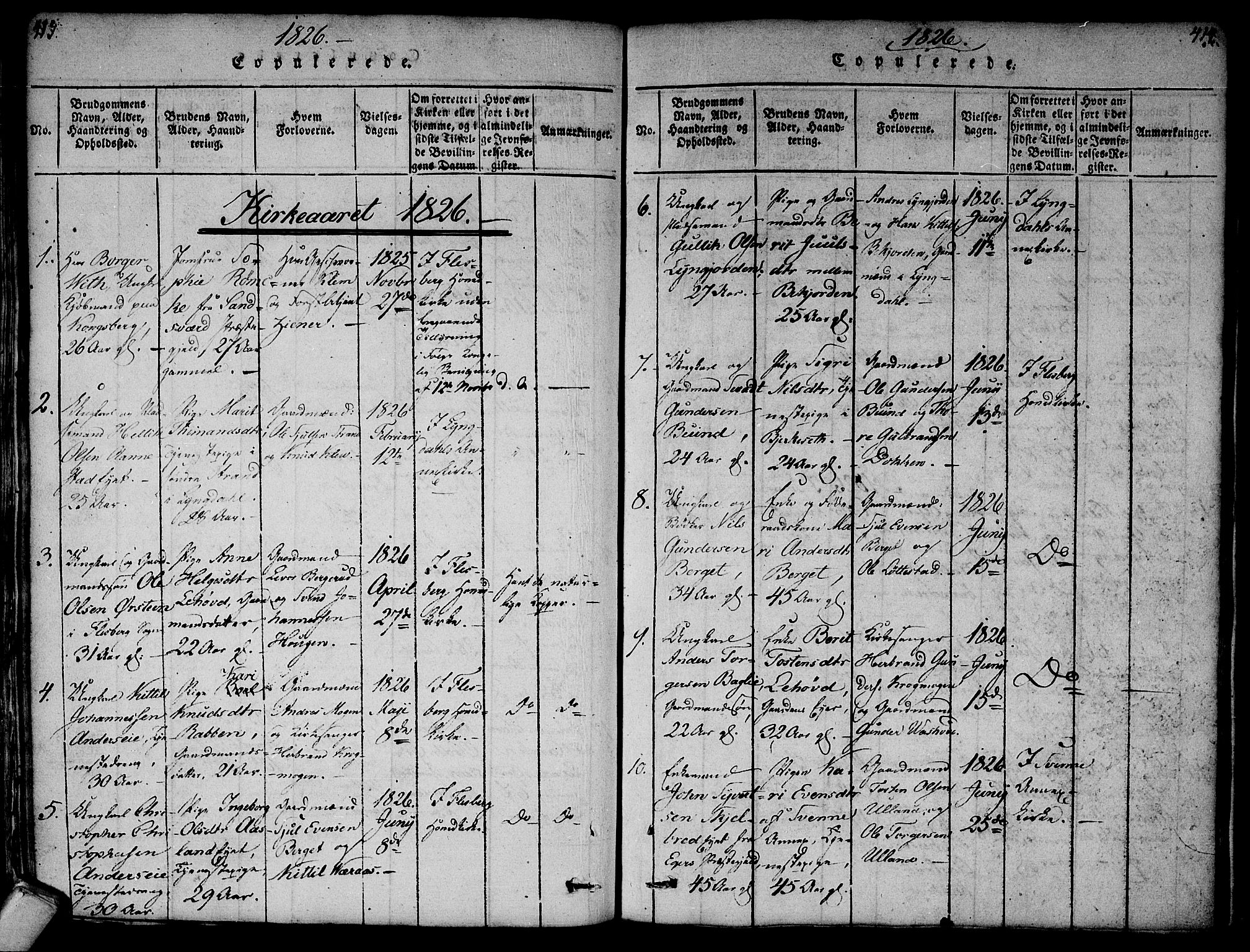 Flesberg kirkebøker, SAKO/A-18/F/Fa/L0005: Parish register (official) no. I 5, 1816-1834, p. 413-414