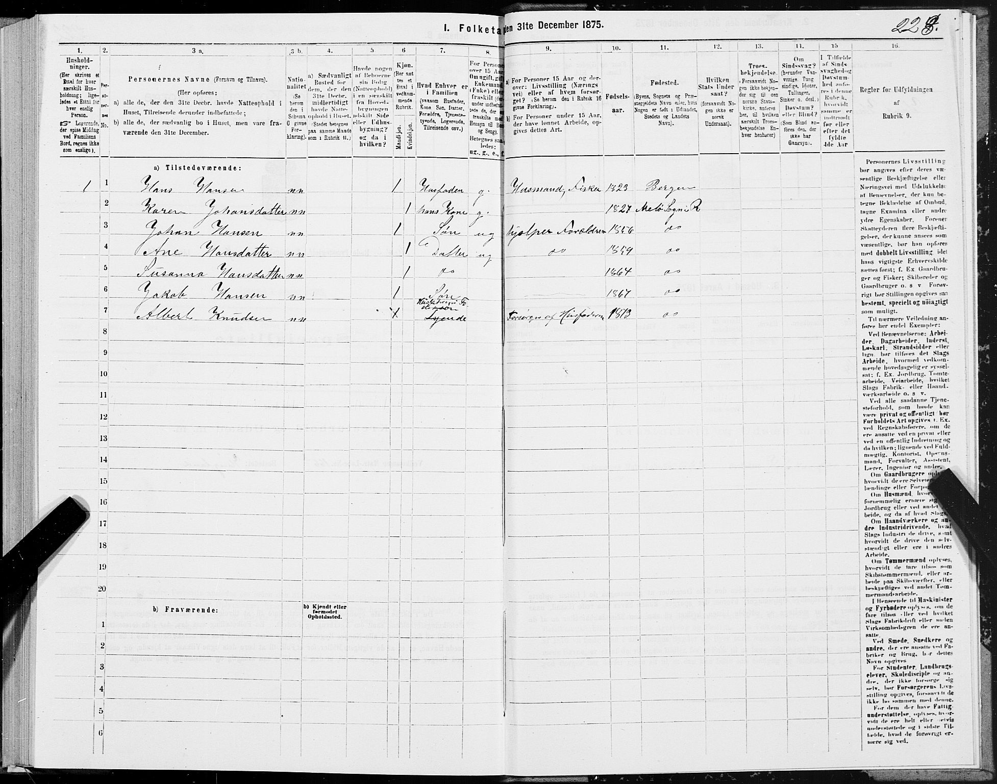 SAT, 1875 census for 1836P Rødøy, 1875, p. 3223