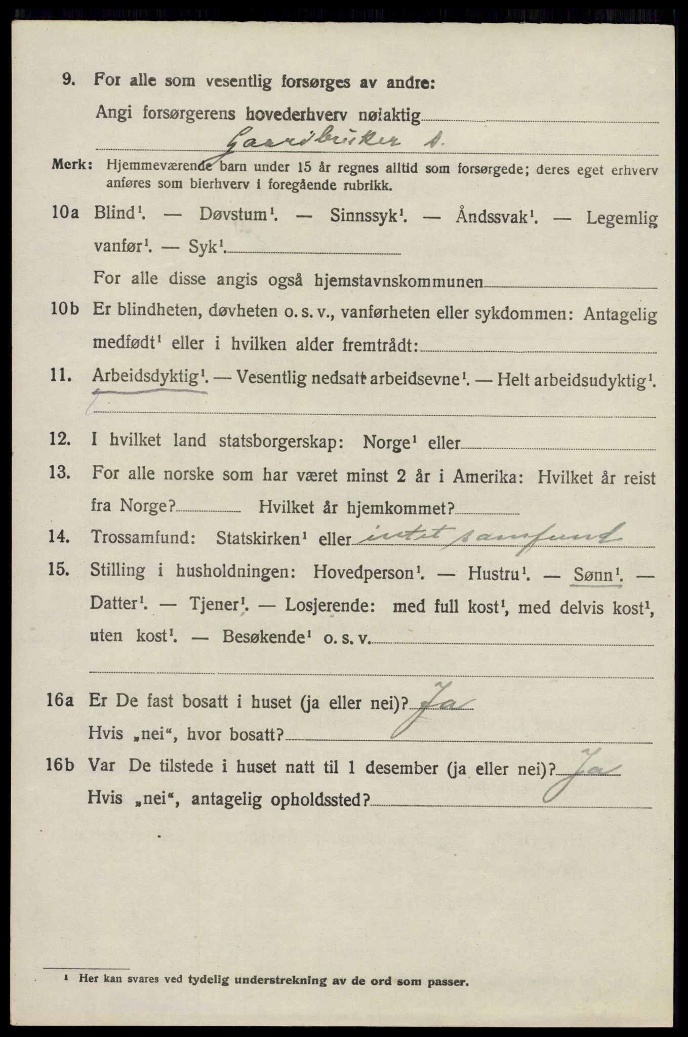 SAO, 1920 census for Frogn, 1920, p. 2864