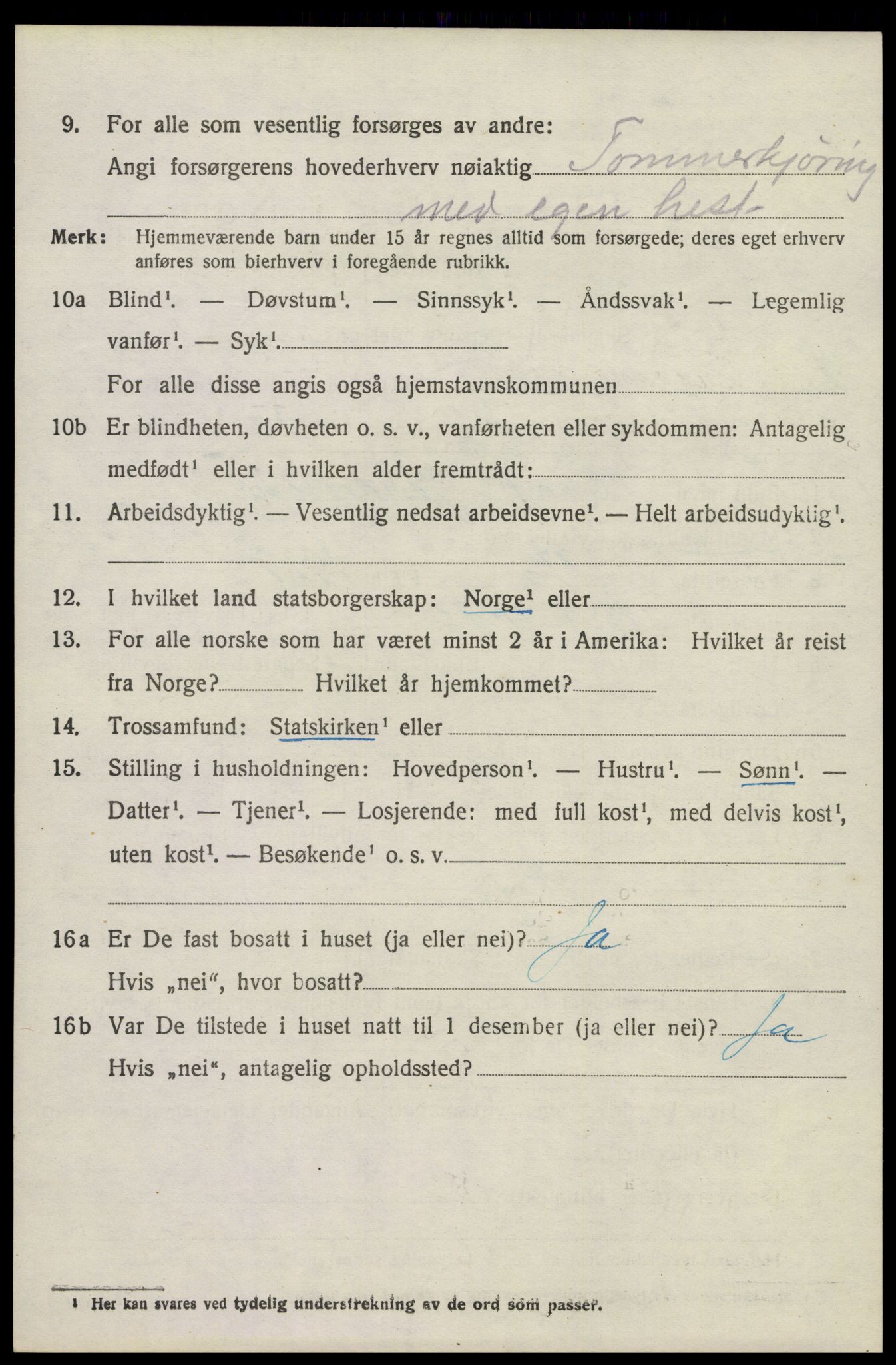 SAKO, 1920 census for Brunlanes, 1920, p. 6140