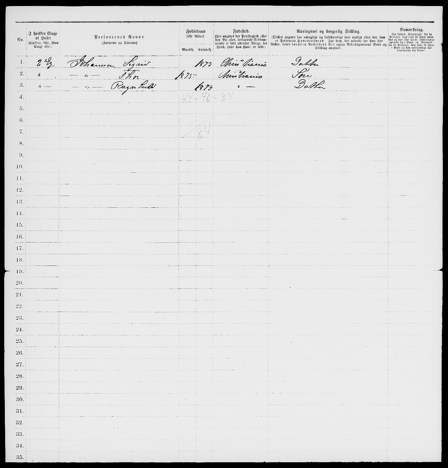 RA, 1885 census for 0301 Kristiania, 1885, p. 8122