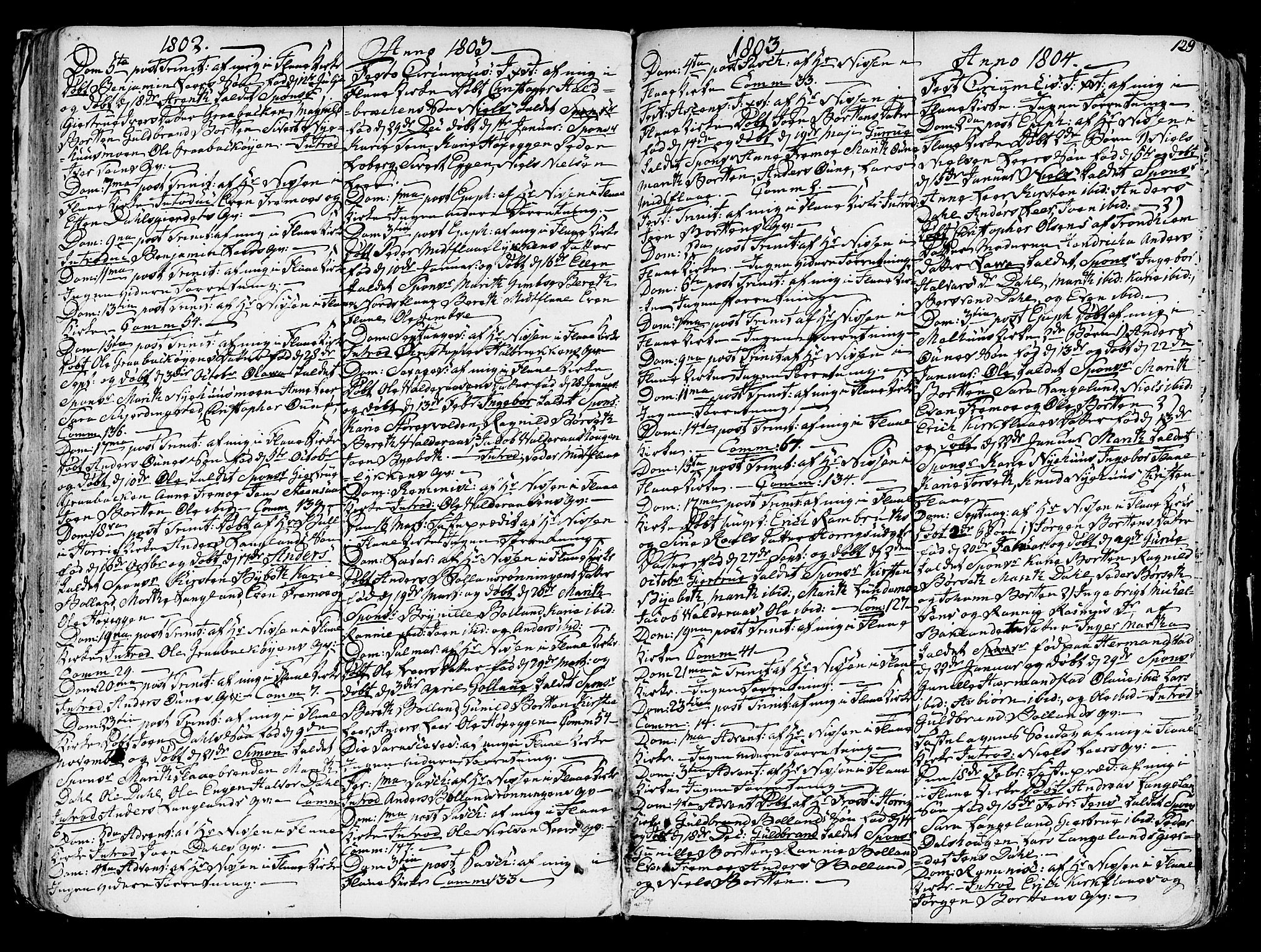 Ministerialprotokoller, klokkerbøker og fødselsregistre - Sør-Trøndelag, SAT/A-1456/691/L1062: Parish register (official) no. 691A02 /2, 1768-1815, p. 129