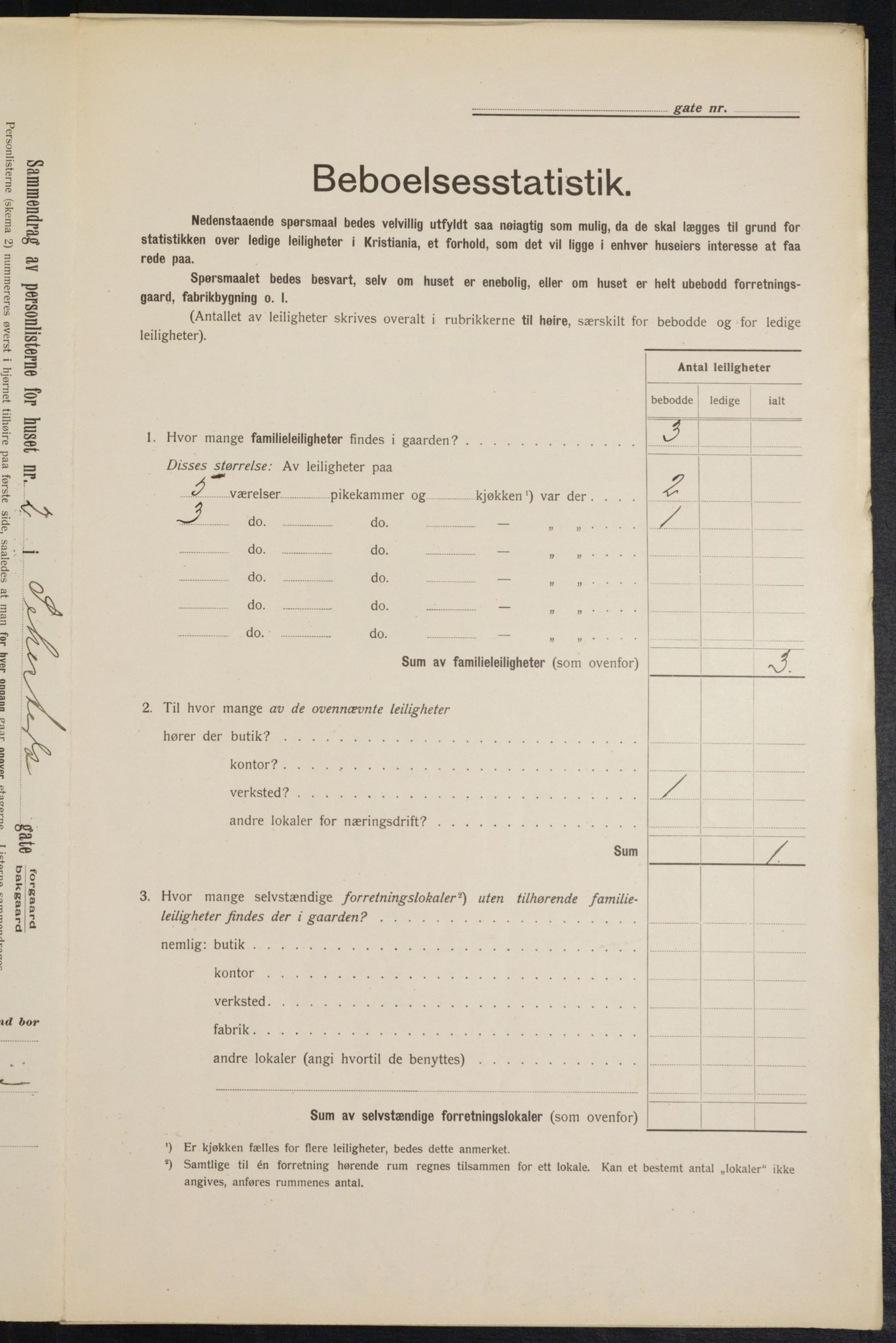 OBA, Municipal Census 1913 for Kristiania, 1913, p. 93741