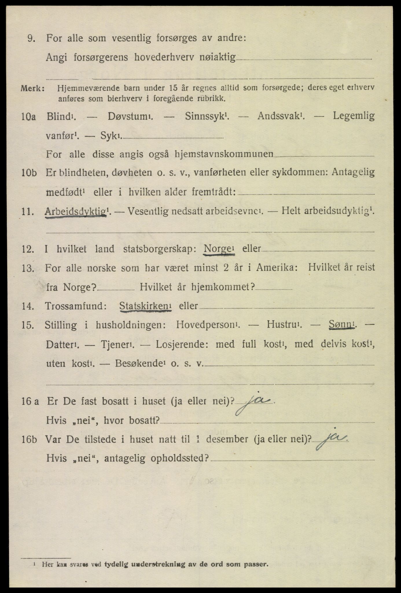 SAH, 1920 census for Sollia, 1920, p. 678