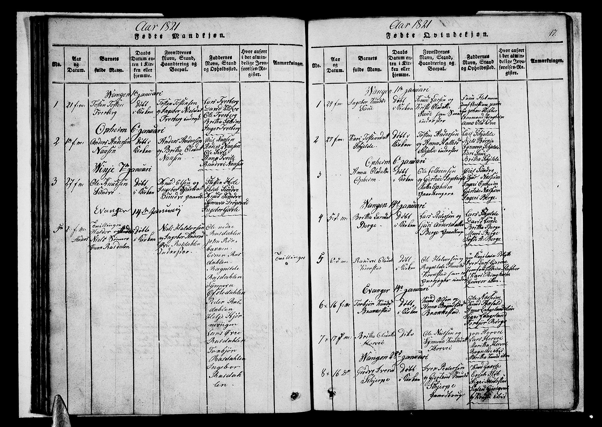 Voss sokneprestembete, SAB/A-79001/H/Haa: Parish register (official) no. A 11, 1816-1827, p. 47