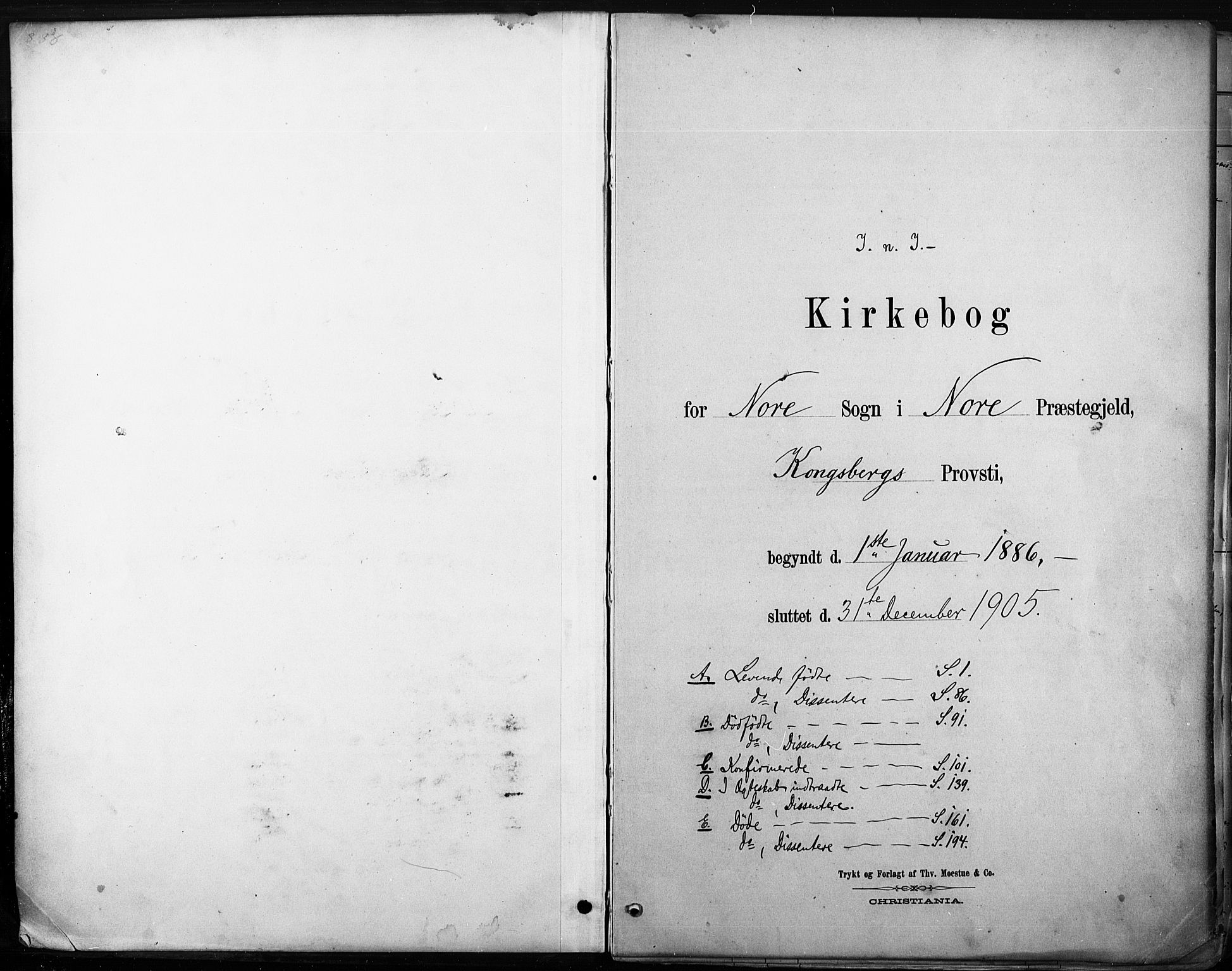 Nore kirkebøker, AV/SAKO-A-238/F/Fb/L0002: Parish register (official) no. II 2, 1886-1906