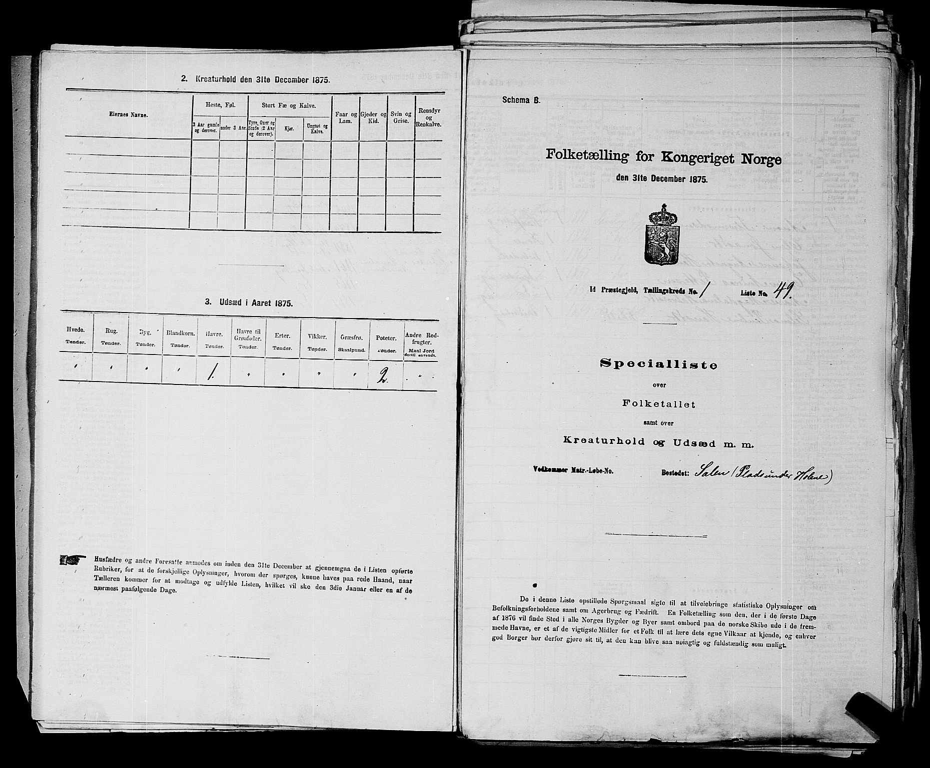 RA, 1875 census for 0117P Idd, 1875, p. 44