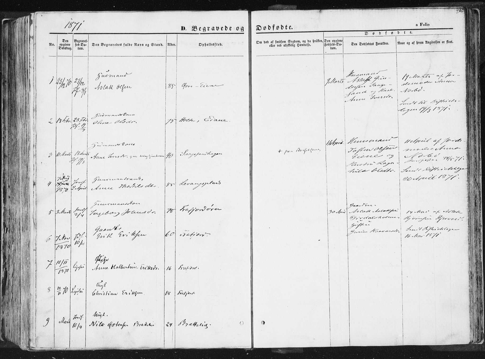 Høgsfjord sokneprestkontor, SAST/A-101624/H/Ha/Haa/L0001: Parish register (official) no. A 1, 1854-1875, p. 306