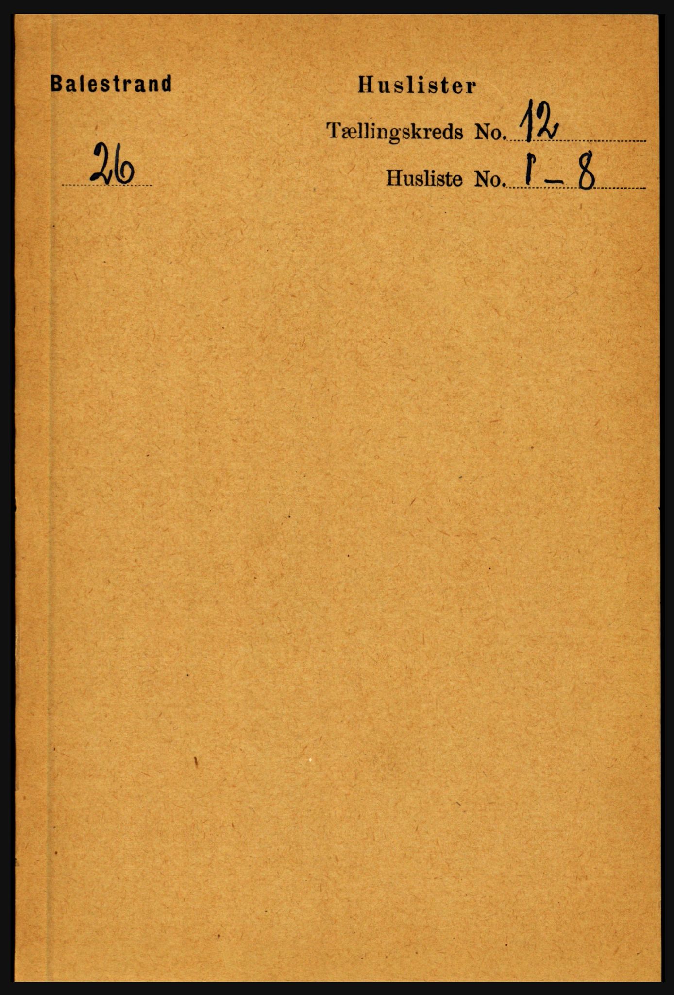 RA, 1891 census for 1418 Balestrand, 1891, p. 2772